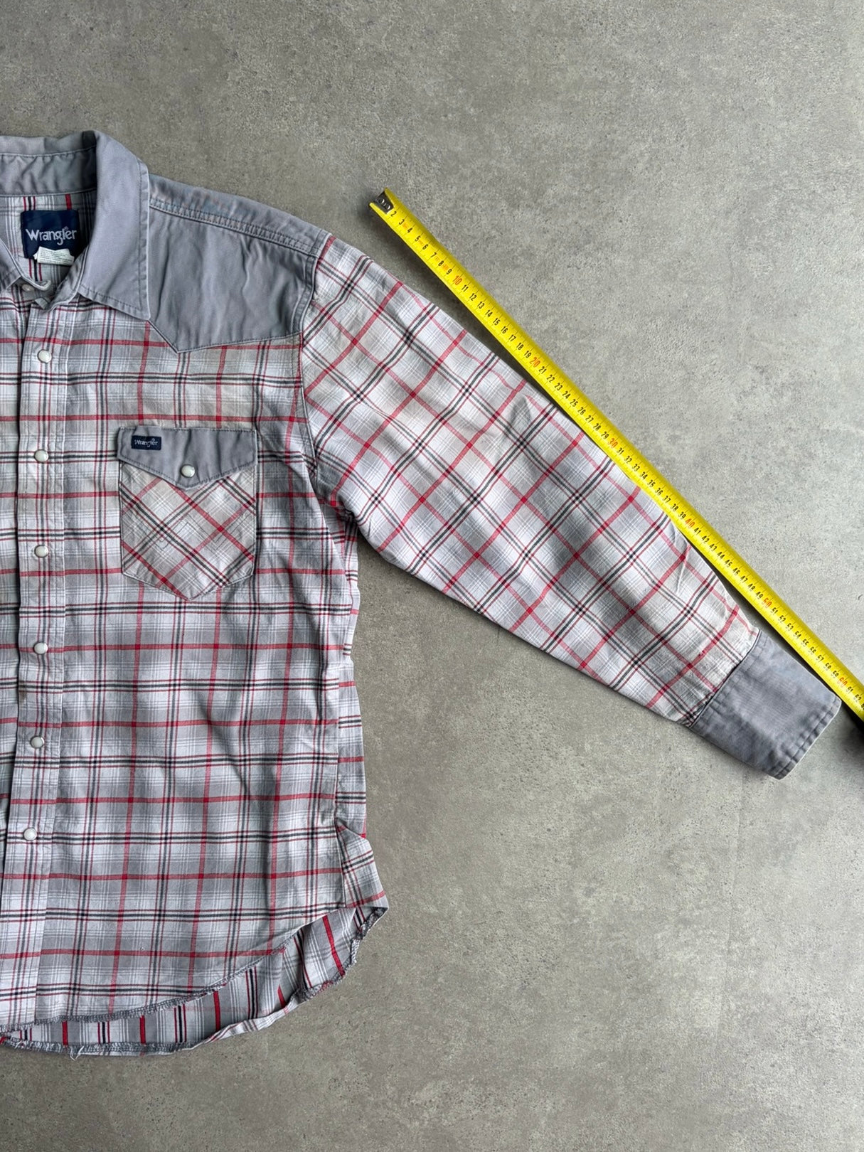 חולצת ווסטרן Wrangler משבצות וינטג׳ - M