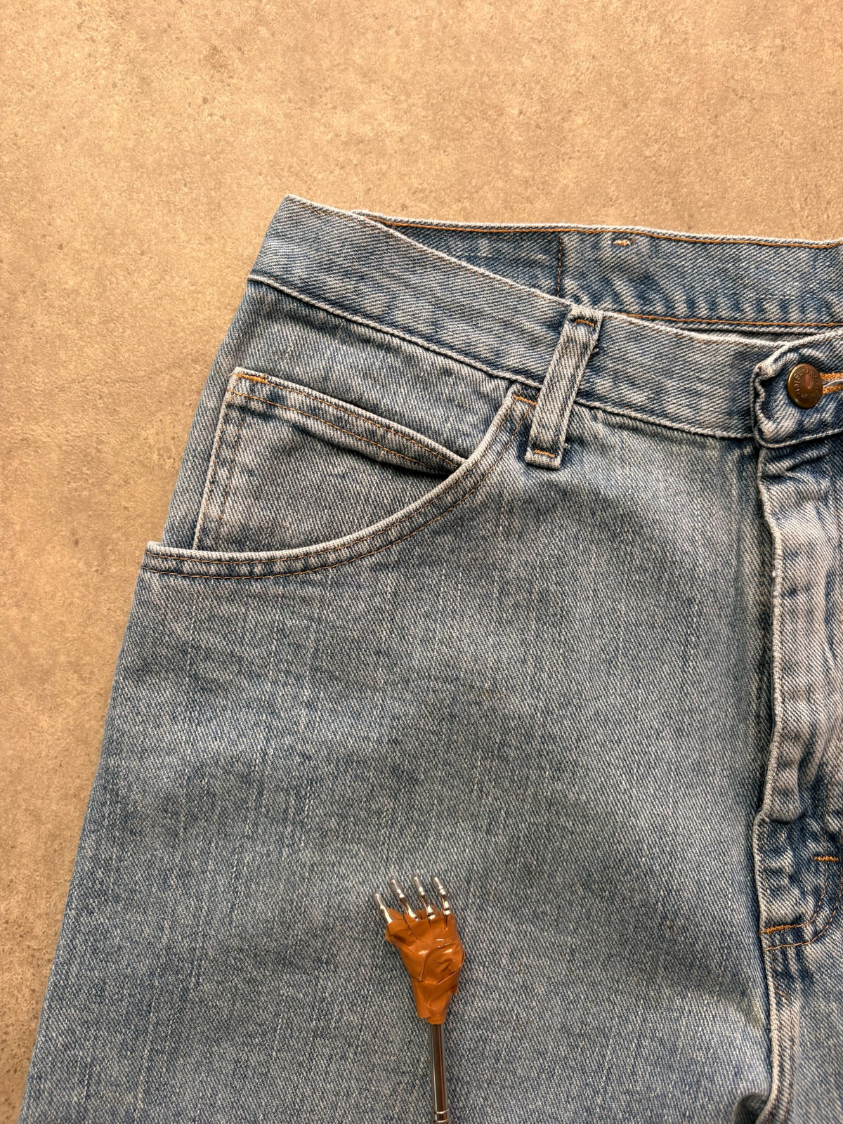 שורט ג'ינס Wrangler וינטג׳ - 32 – שורט ג׳ינס וינטג׳ רנגלר, תמונה 3