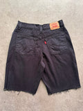 שורטס ג׳ינס Levi's 512 שחור קאט-אוף וינטג׳ - 27