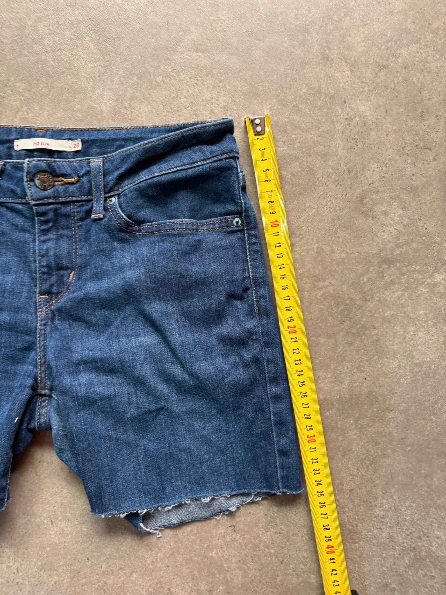 שורטס ג׳ינס Levi's 712 Slim וינטג׳ - 28