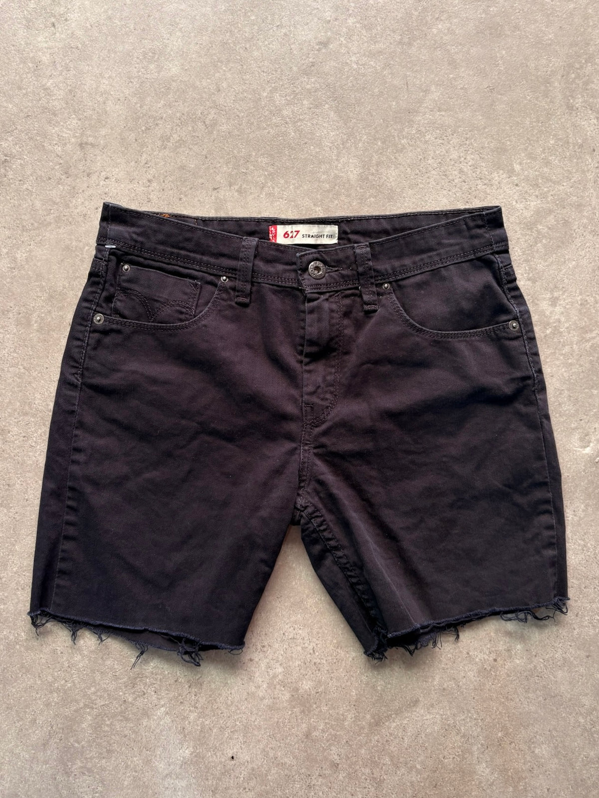 שורטס ג׳ינס Levi's 627 שחור קאט-אוף וינטג׳ - 29