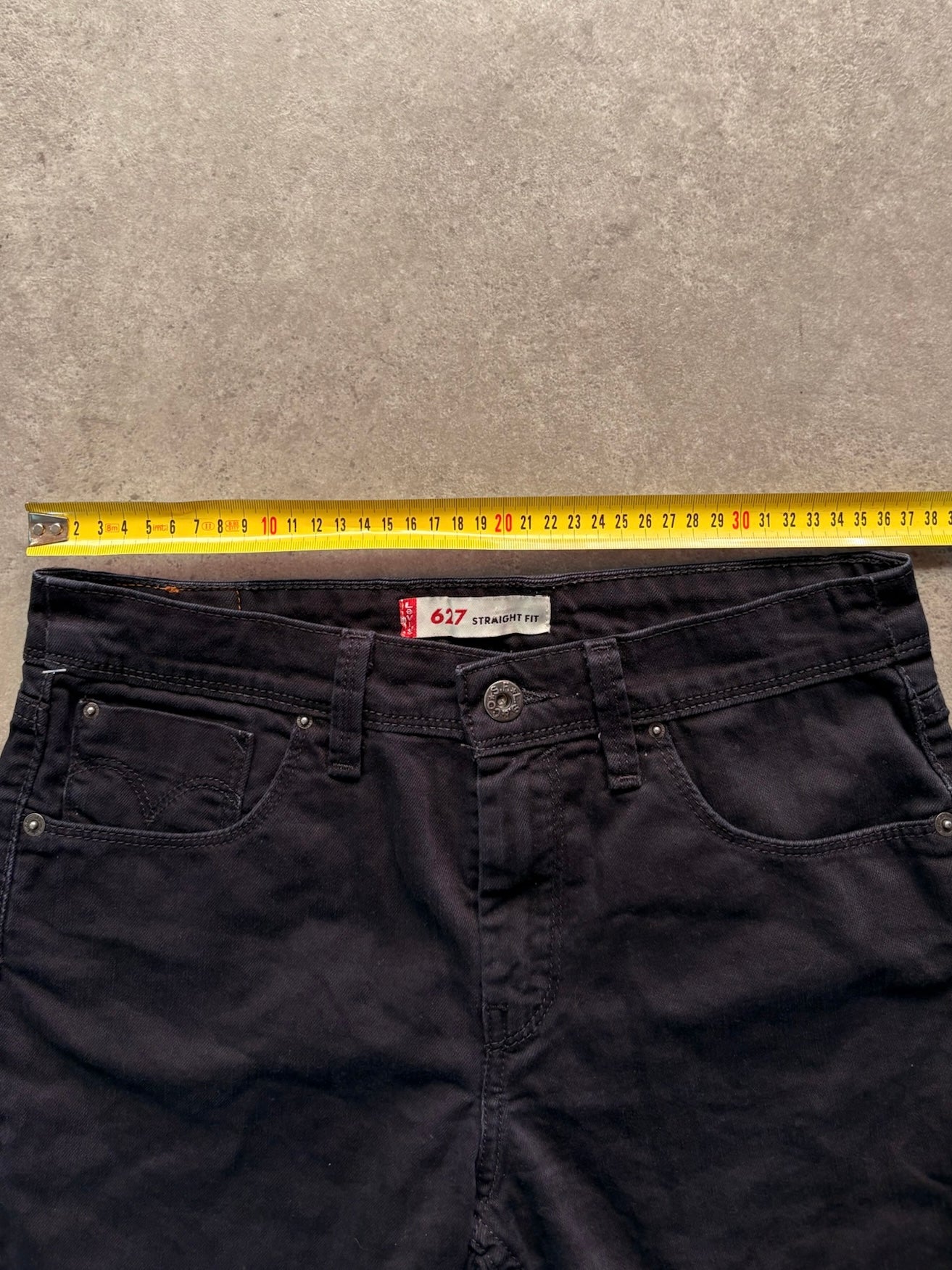 שורטס ג׳ינס Levi's 627 שחור קאט-אוף וינטג׳ - 29