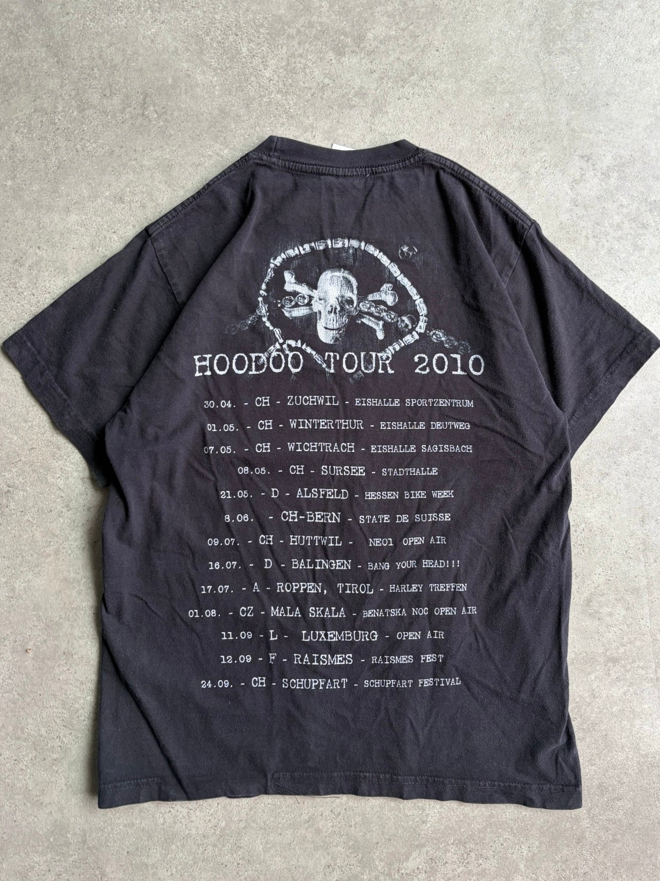 טישירט Krokus Hoodoo Tour 2010 וינטג׳ - XS