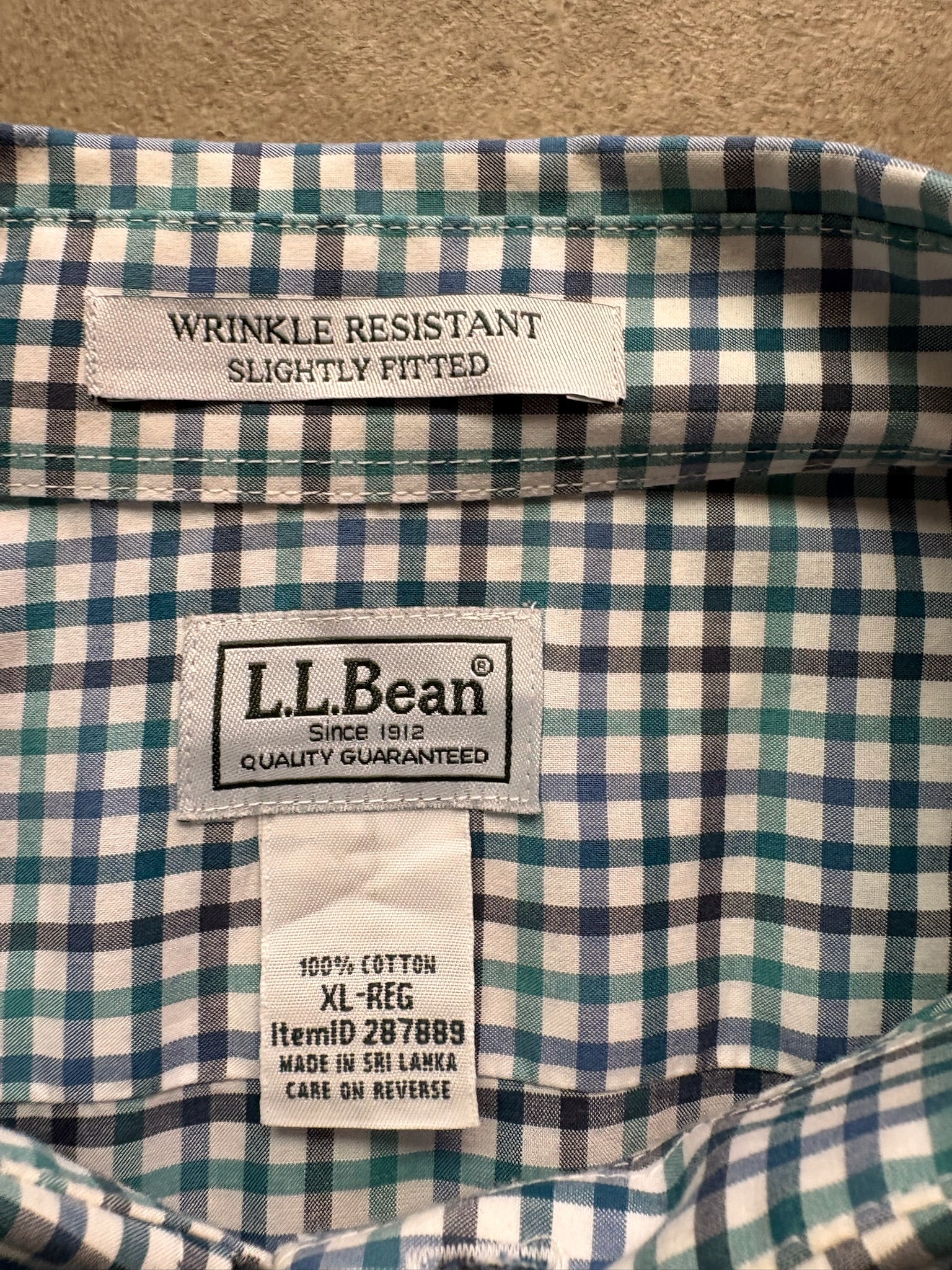 חולצת L.L.Bean משבצות וינטג׳ - XXL