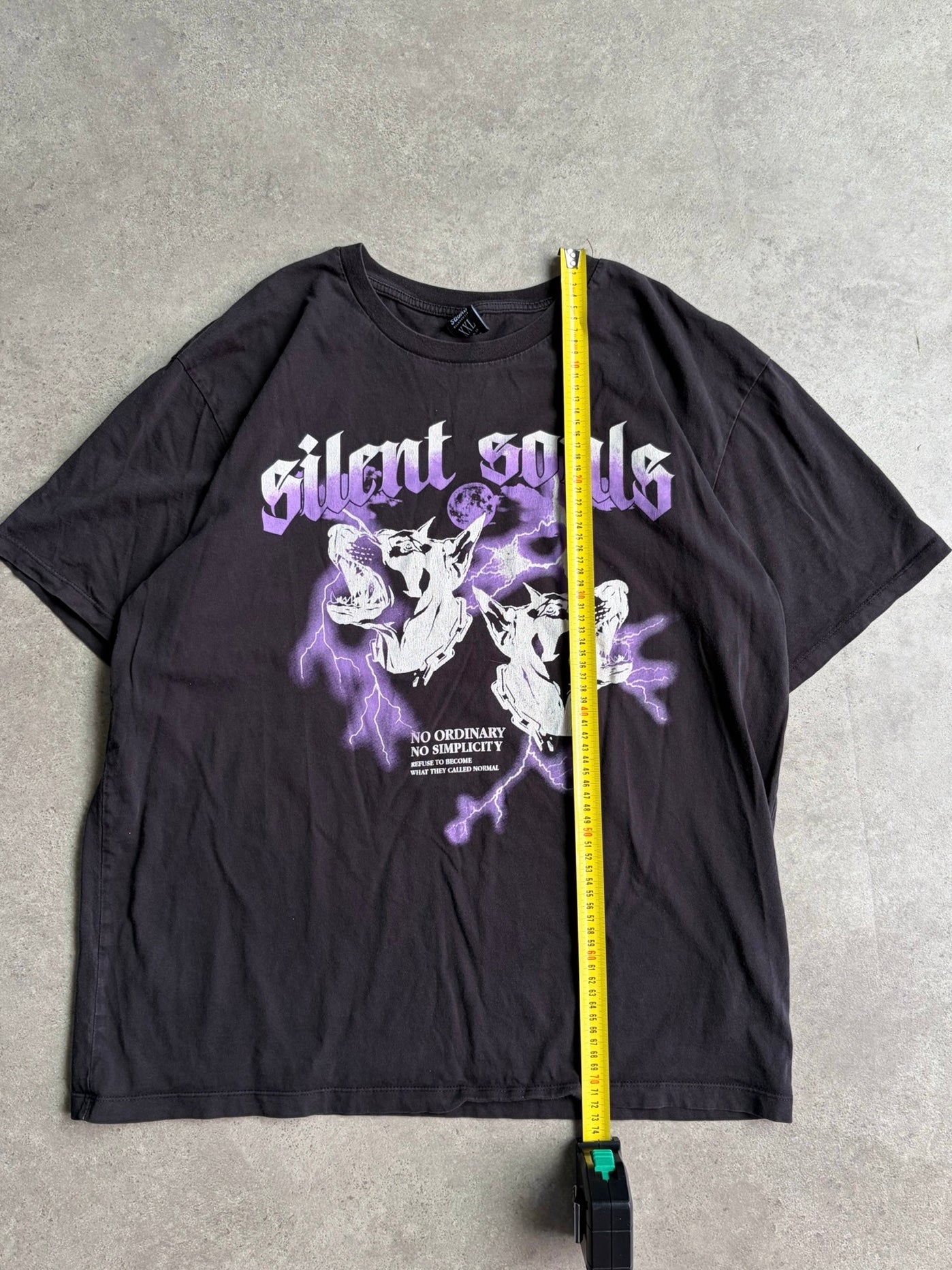 טי שירט Silent Souls גרפית וינטג׳ - XL