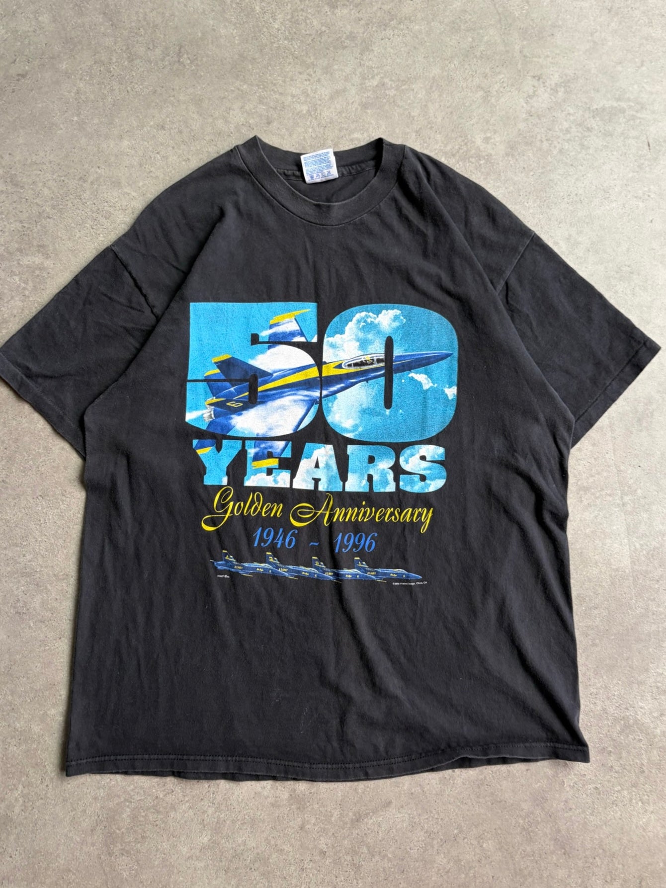 טי שירט Blue Angels 50 שנה וינטג׳ - L