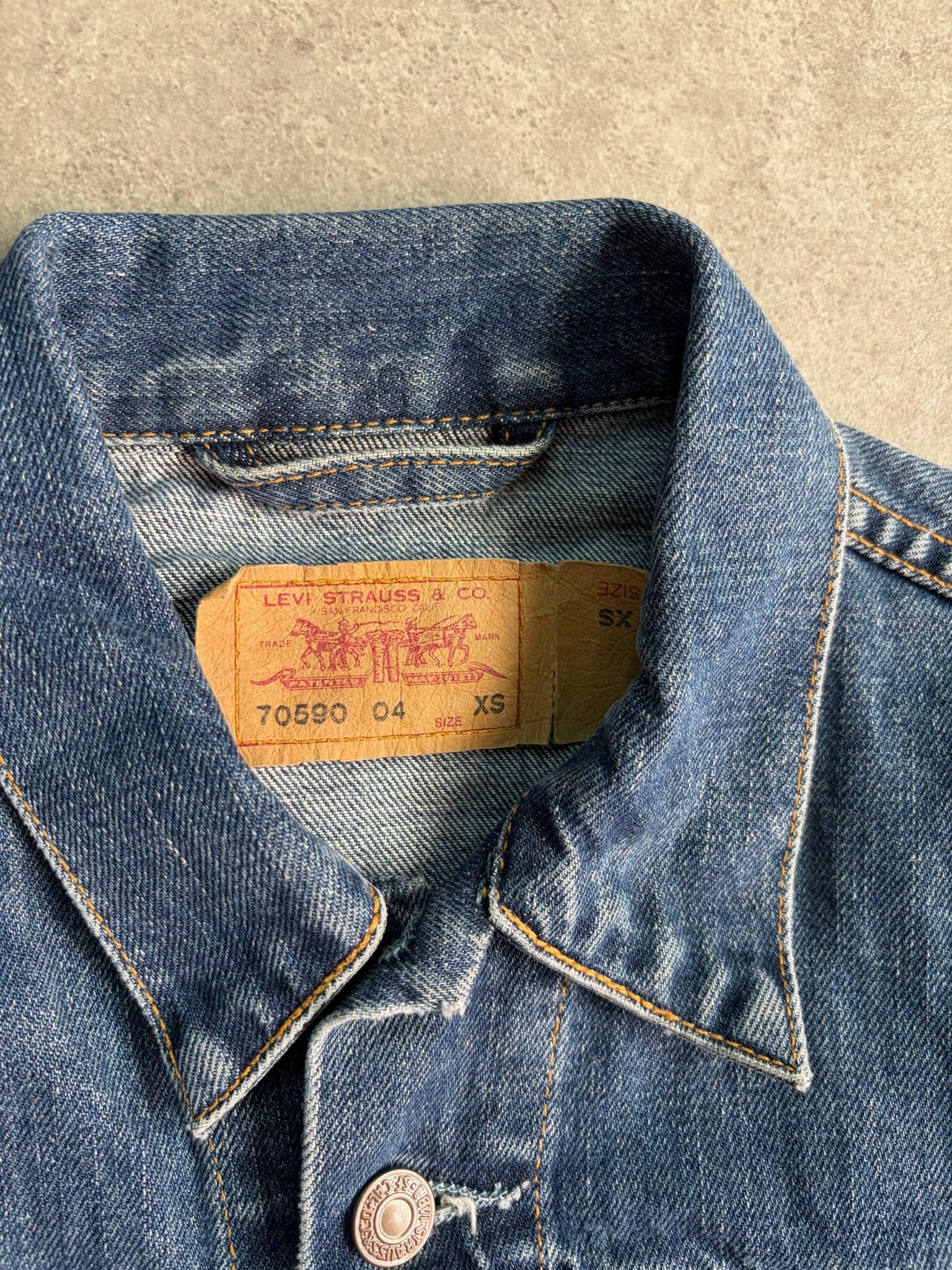 ג׳קט ג׳ינס Levi's 70590 וינטג׳ - XXS