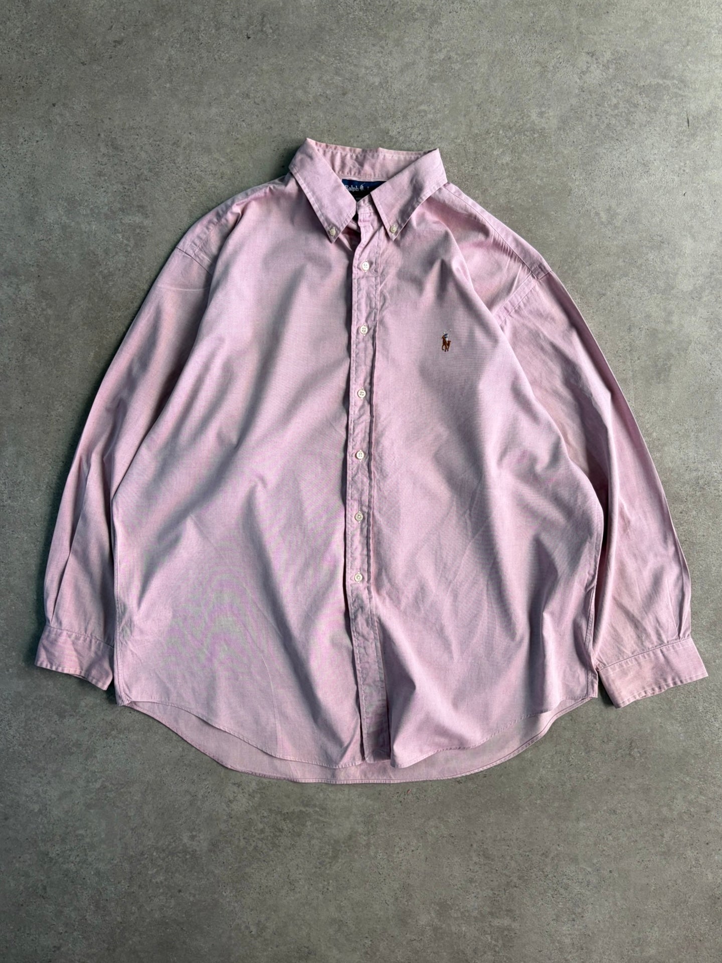 חולצת אוקספורד Ralph Lauren ורודה וינטג׳ - 3XL