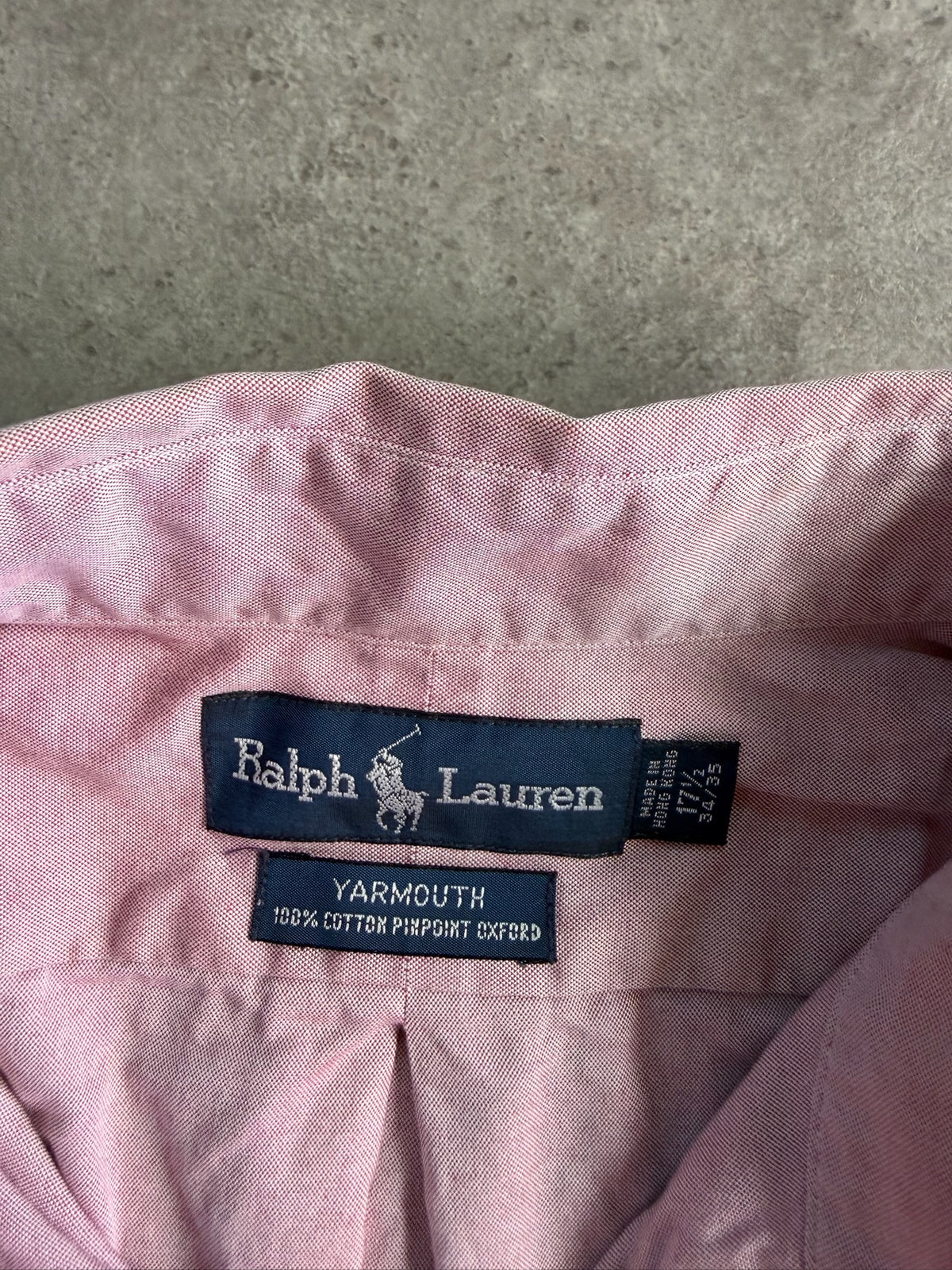 חולצת אוקספורד Ralph Lauren ורודה וינטג׳ - 3XL