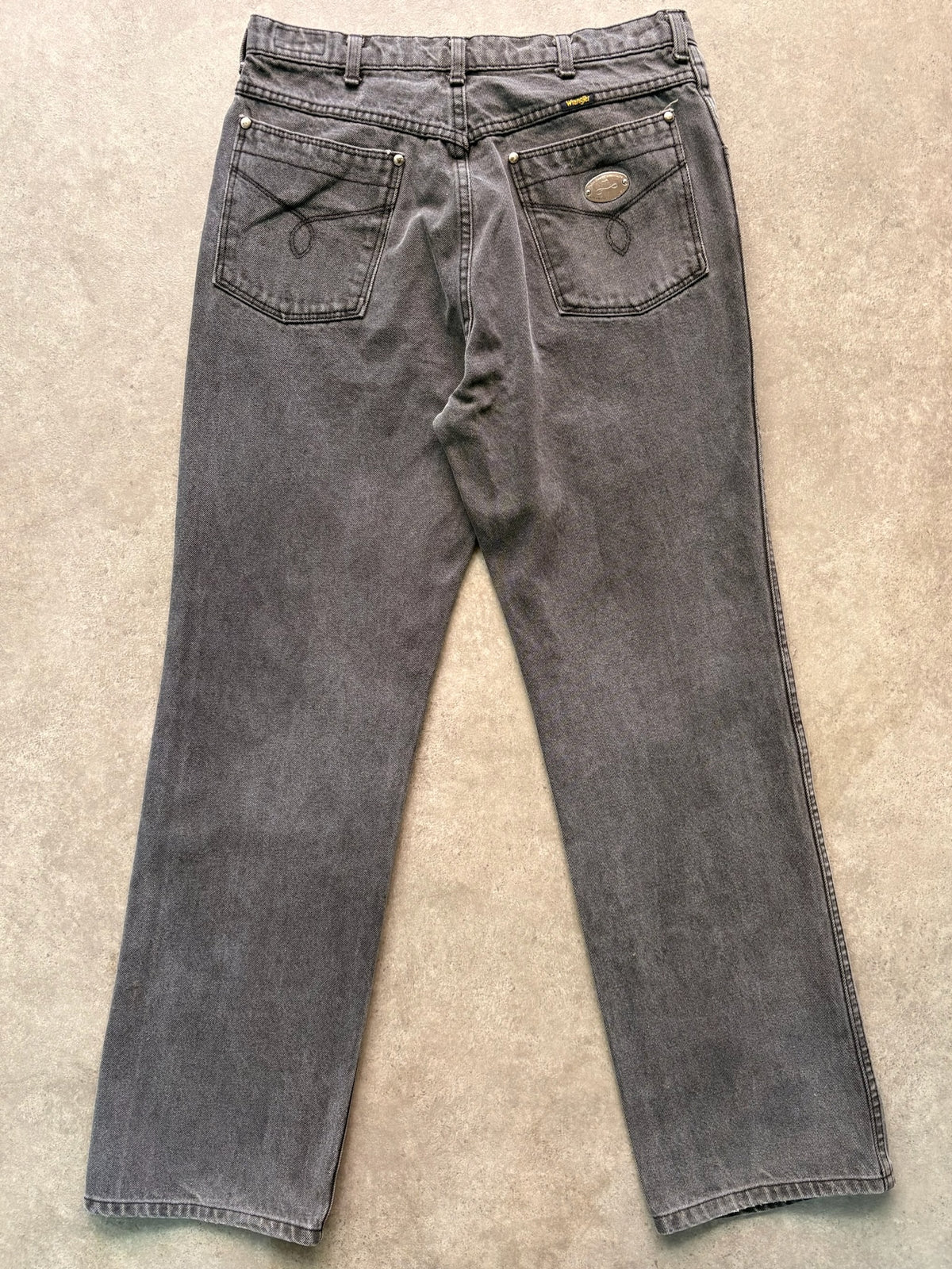 ג'ינס Wrangler שחור וינטג׳ - 30 – ג׳ינס וינטג׳ רנגלר, תמונה 2