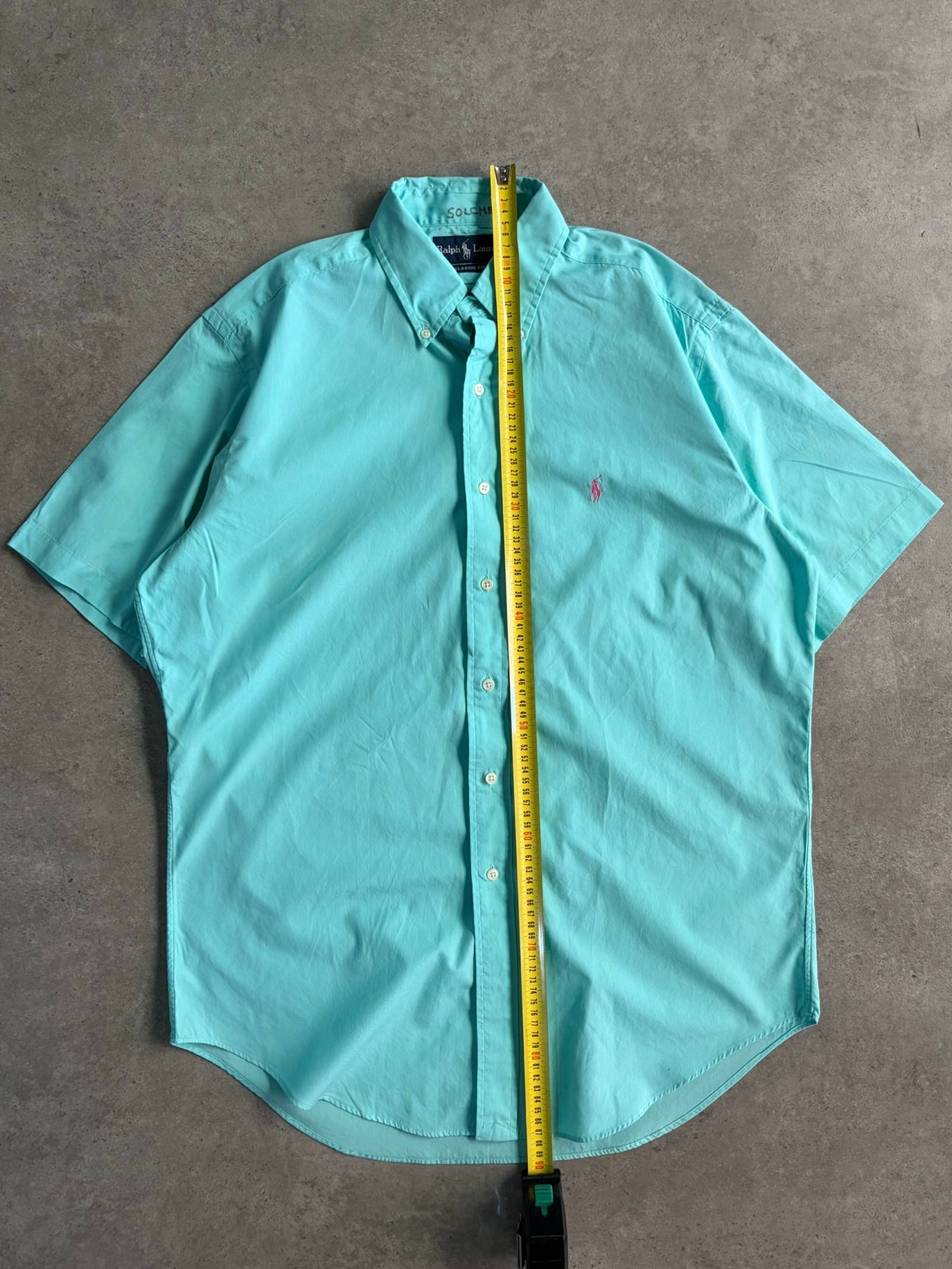 חולצת Ralph Lauren מכופתרת קצרה וינטג׳ - XL