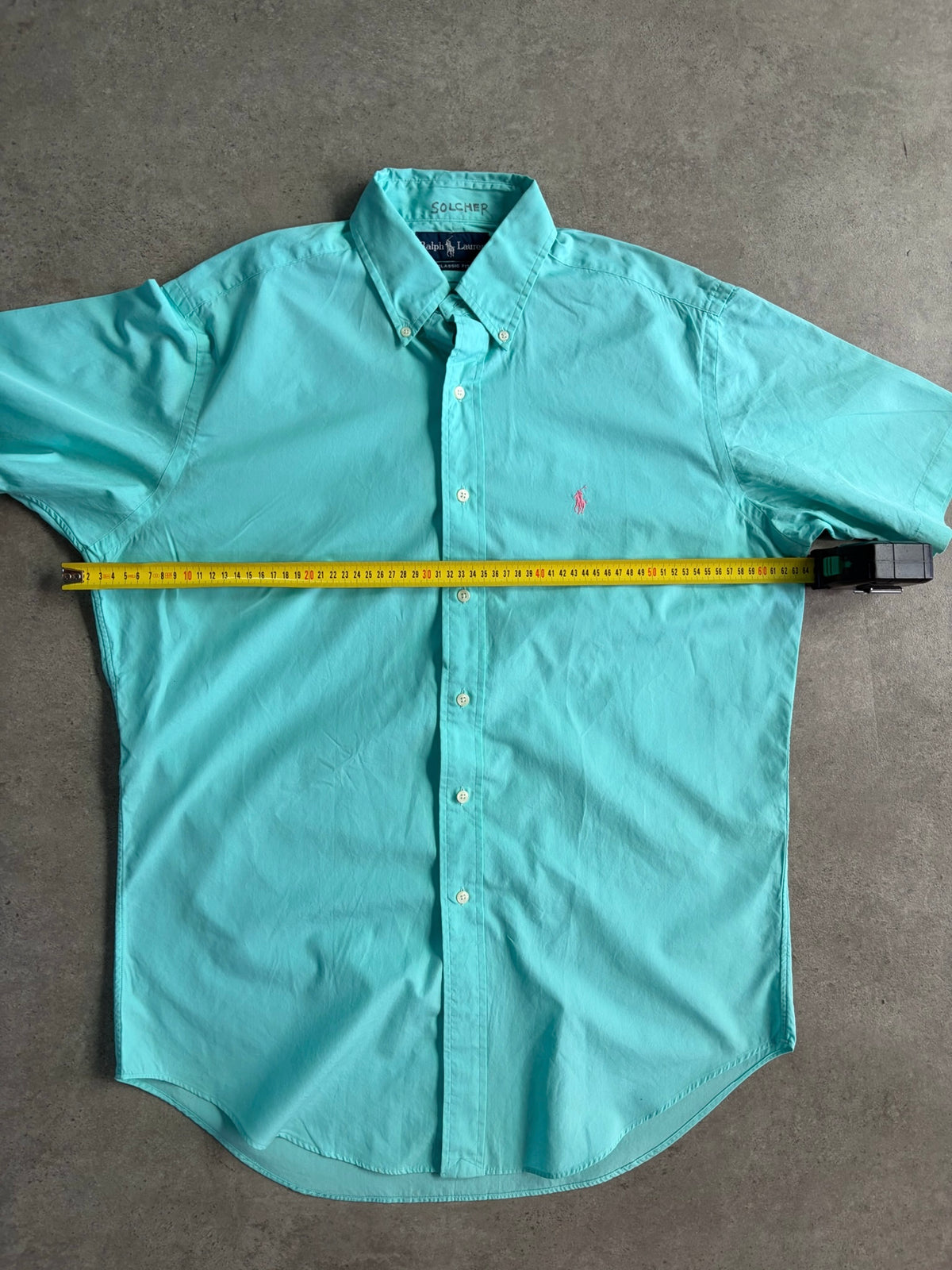 חולצת Ralph Lauren מכופתרת קצרה וינטג׳ - XL