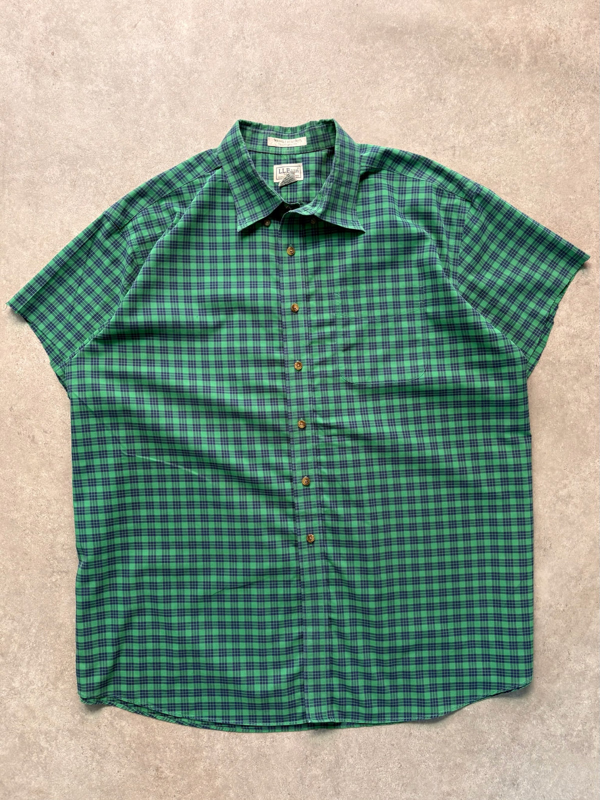 מכופתרת L.L.Bean משבצות וינטג׳ - 4XL – חולצת פלנל משבצות וינטג׳ | DNA תל אביב