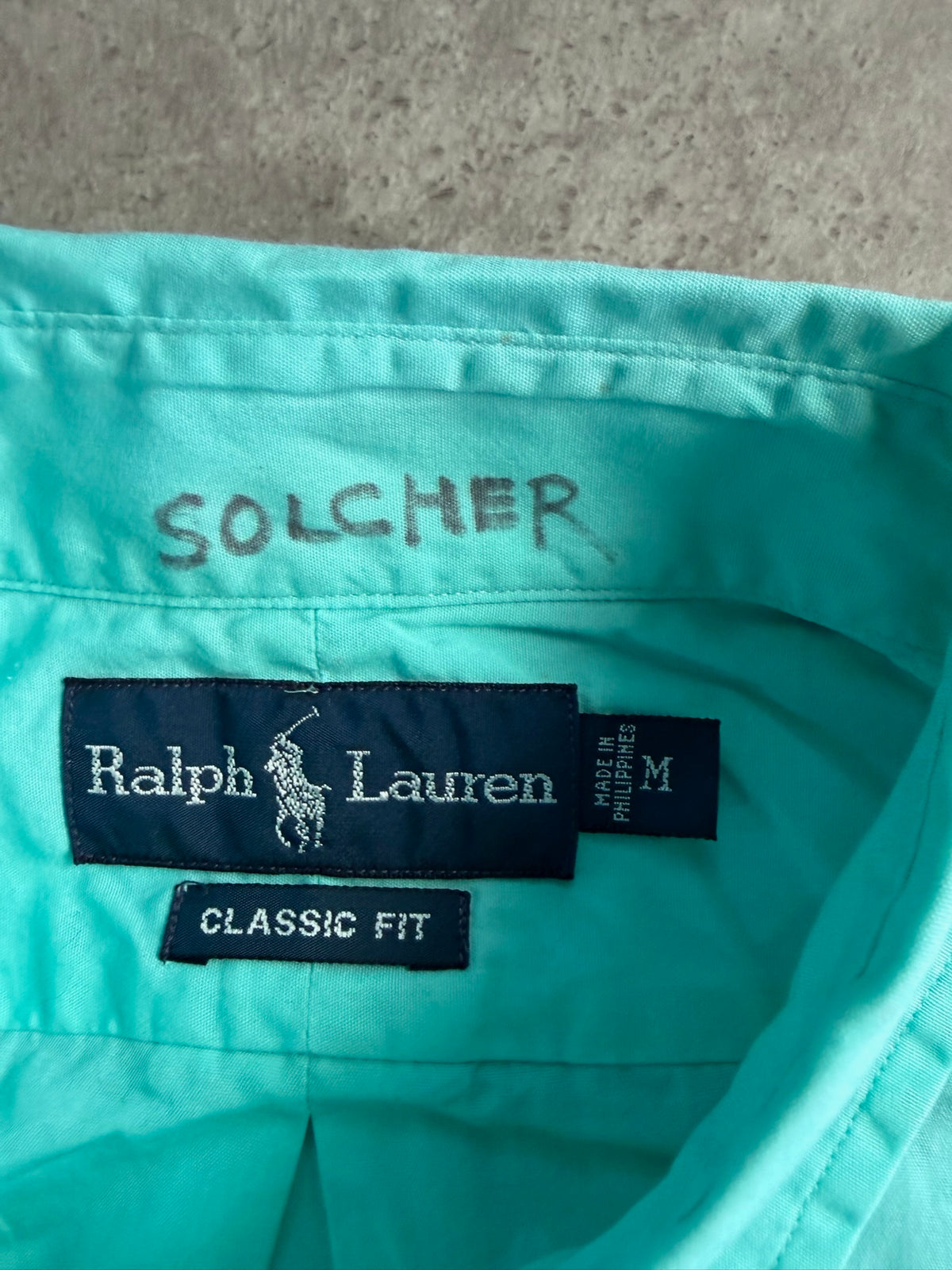 חולצת Ralph Lauren מכופתרת קצרה וינטג׳ - XL