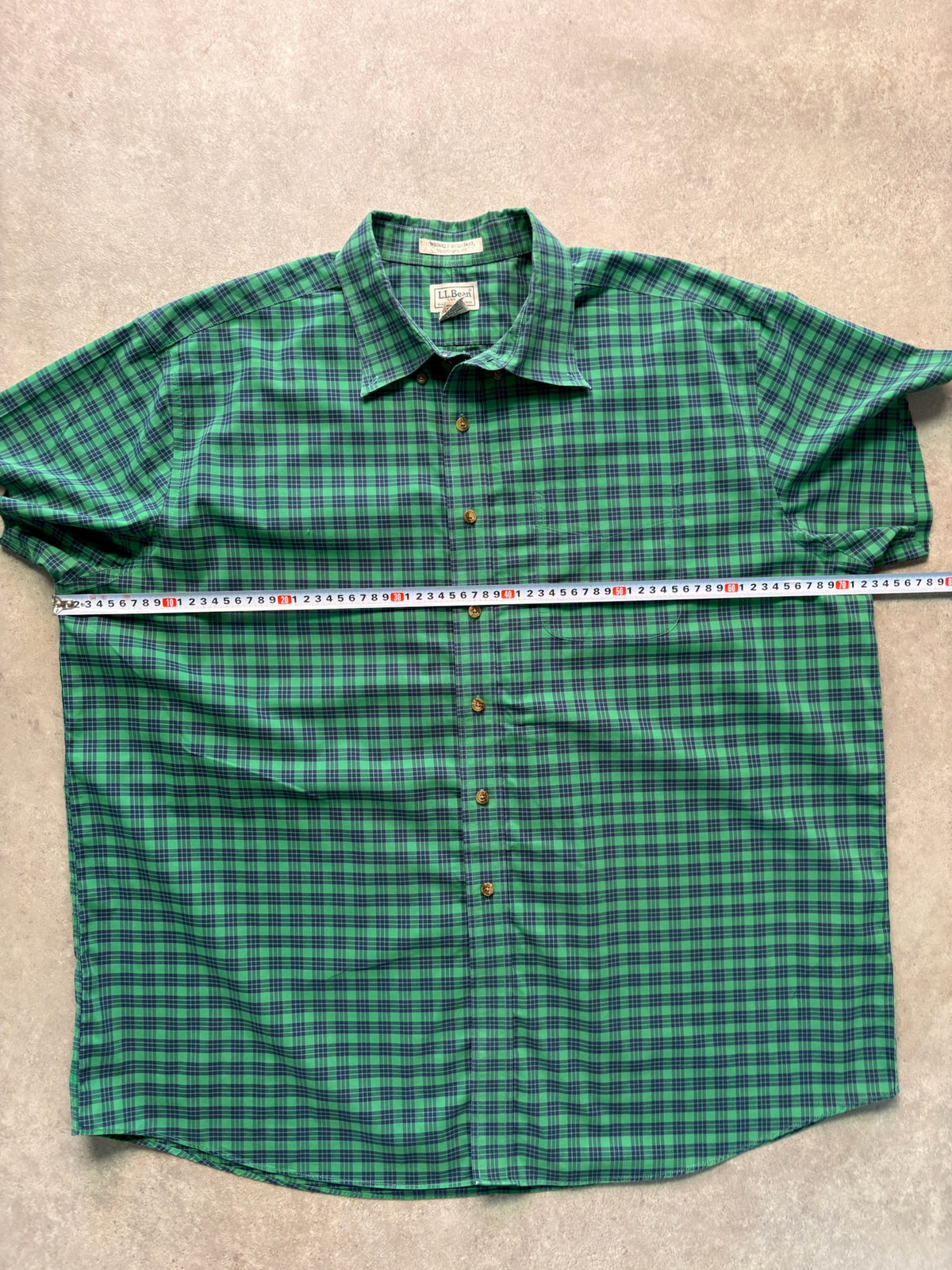 מכופתרת L.L.Bean משבצות וינטג׳ - 4XL – חולצת פלנל משבצות וינטג׳, תמונה 3