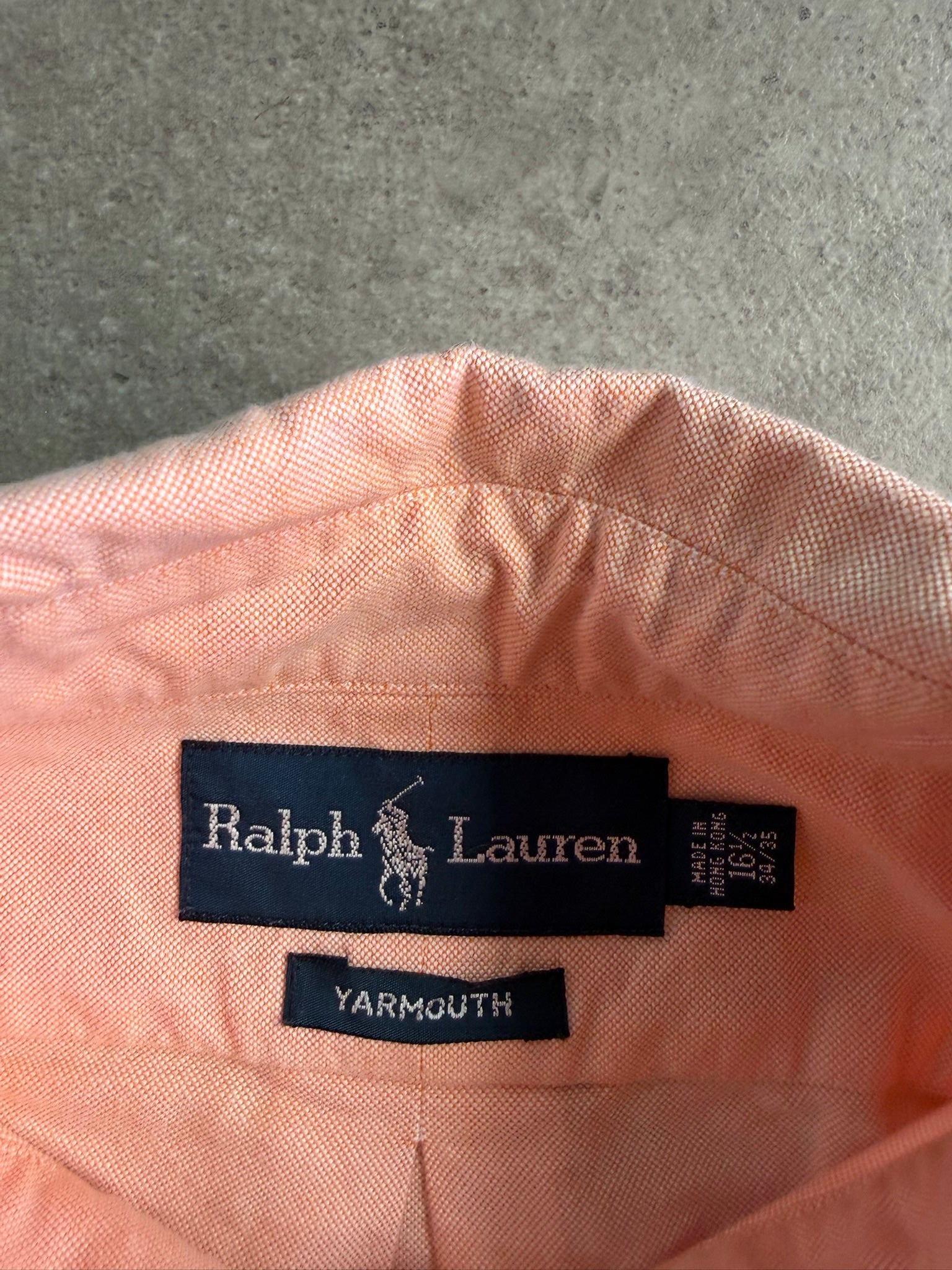 חולצת אוקספורד Ralph Lauren ורודה וינטג׳ - XXL