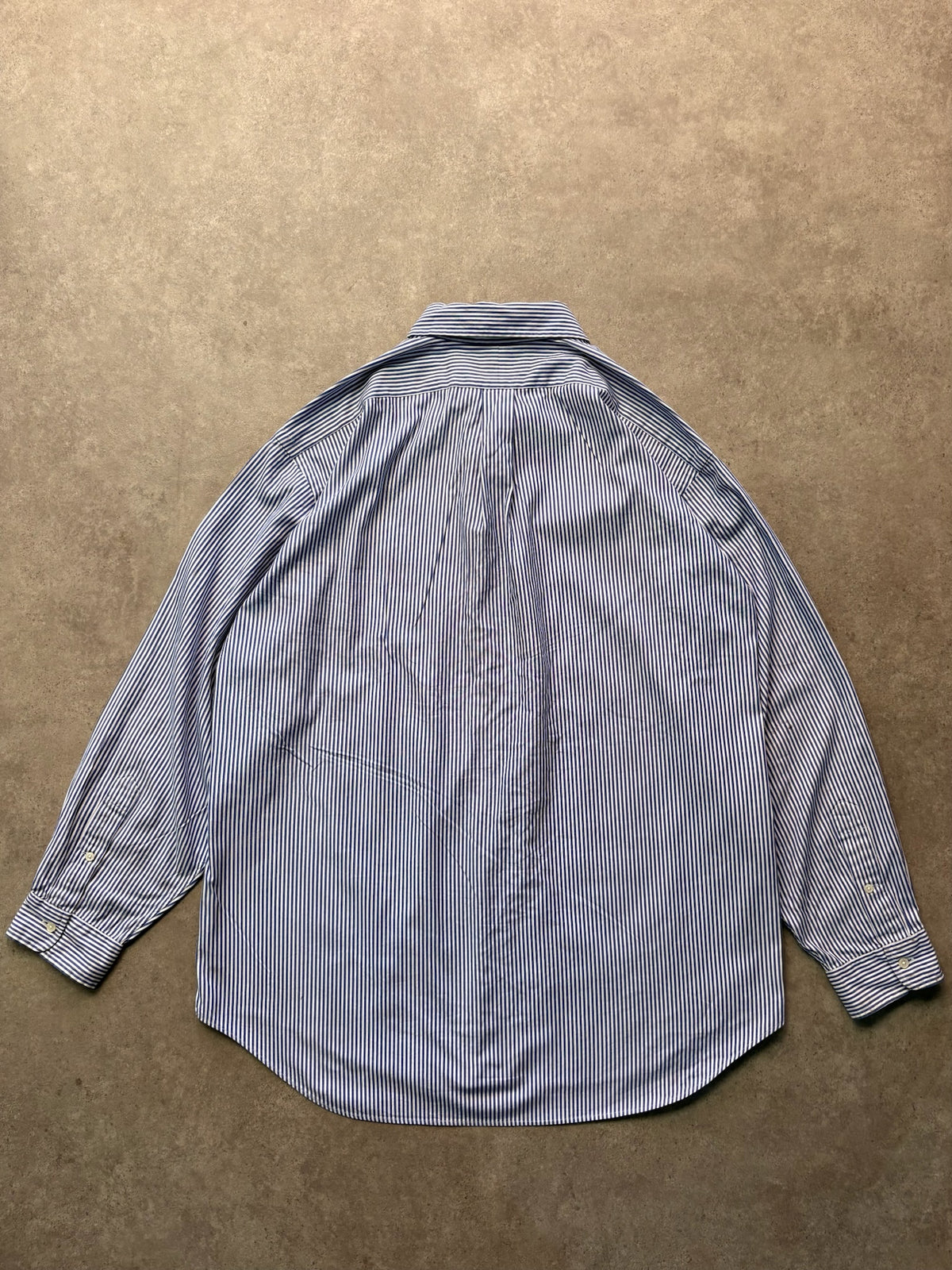 מכופתרת Ralph Lauren פסים וינטג׳ - 3XL – חולצה מכופתרת וינטג׳ ראלף לורן, תמונה 2