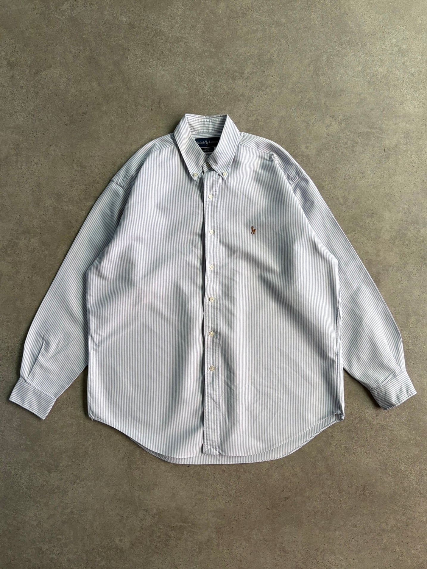 חולצת אוקספורד Ralph Lauren פסים וינטג׳ - XXL