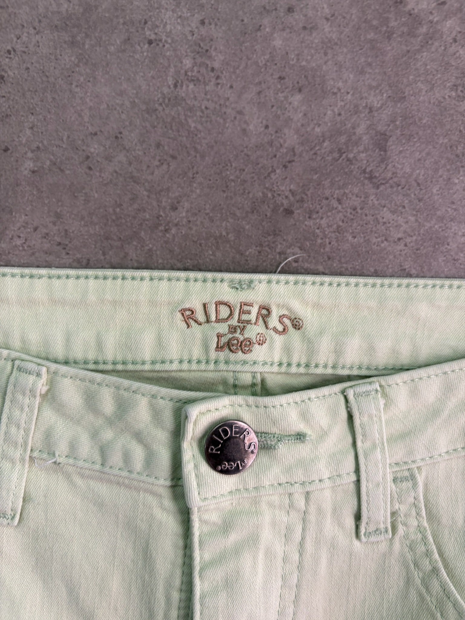 שורטס ג׳ינס Riders by Lee ירוק מנטה וינטג׳ - 29