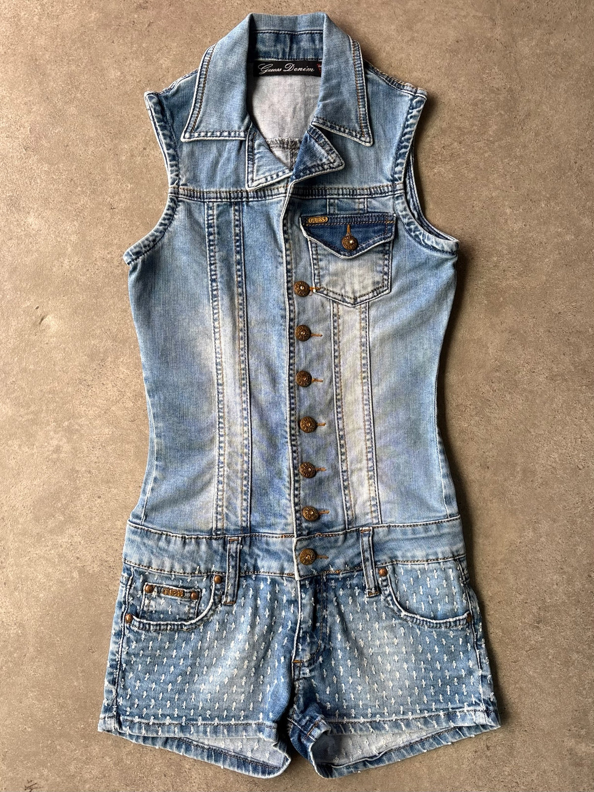 אוברול ג׳ינס קצר Guess וינטג׳ - 27