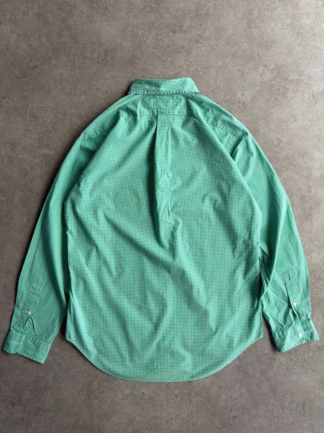 חולצת Ralph Lauren משבצות ירוקה וינטג׳ - L