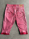מכנסי ג׳ינס קצרים Levi's ורודים וינטג׳ - 30