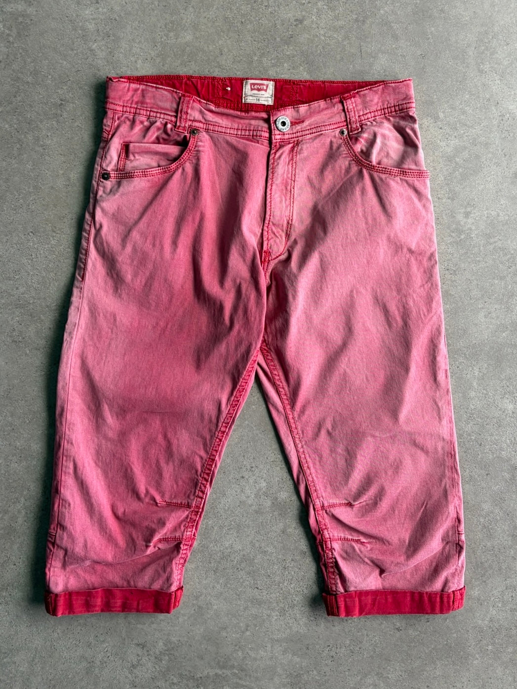 מכנסי ג׳ינס קצרים Levi's ורודים וינטג׳ - 30