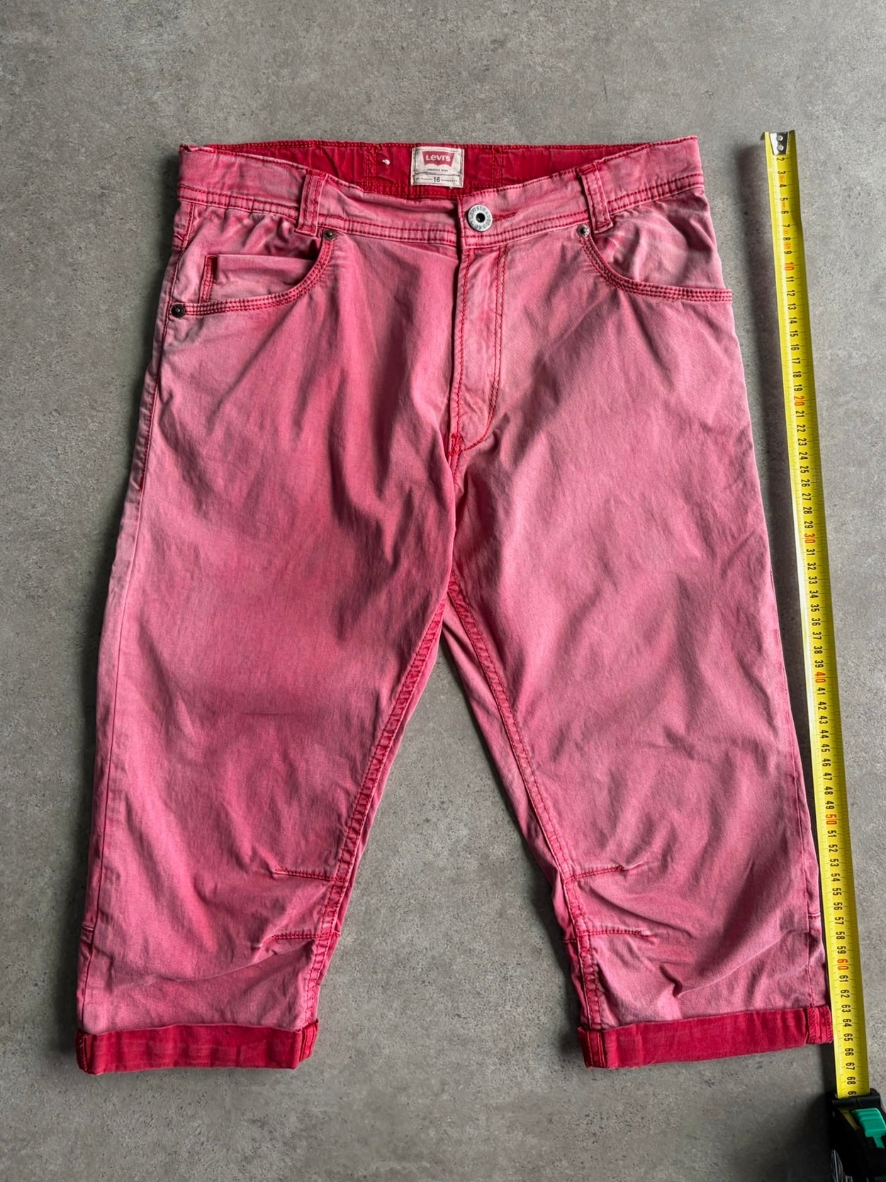 מכנסי ג׳ינס קצרים Levi's ורודים וינטג׳ - 30