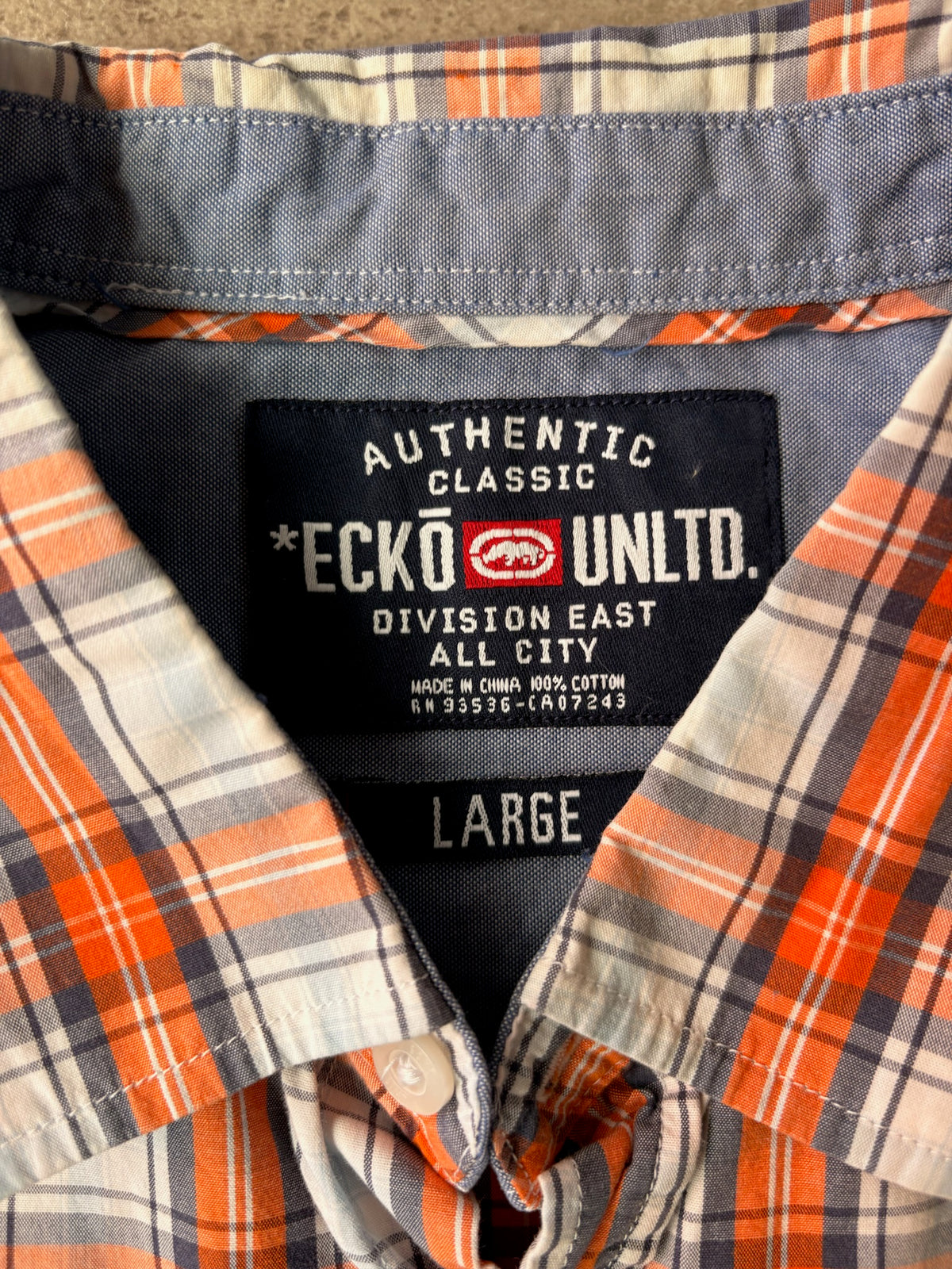 חולצה מכופתרת משובצת Ecko Unltd וינטג׳ - L