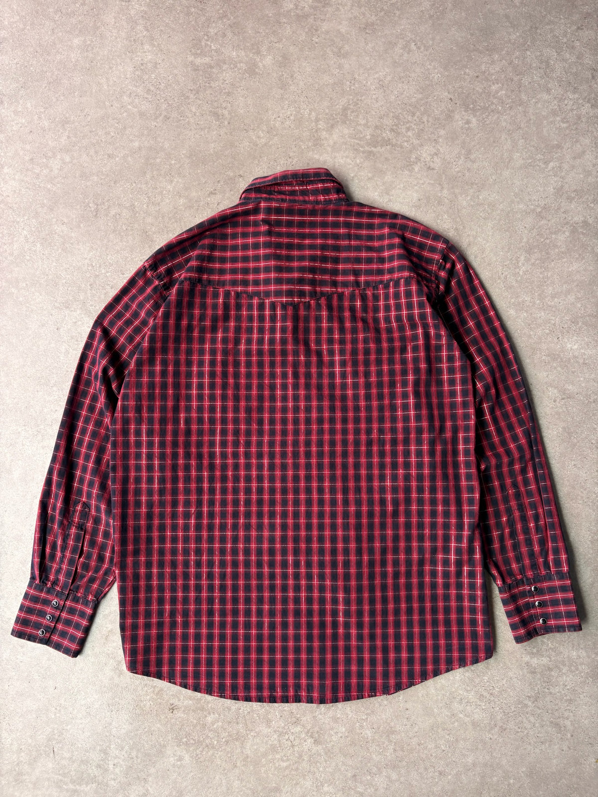 חולצת וסטרן מכופתרת Wrangler משובצת וינטג׳ - XXL