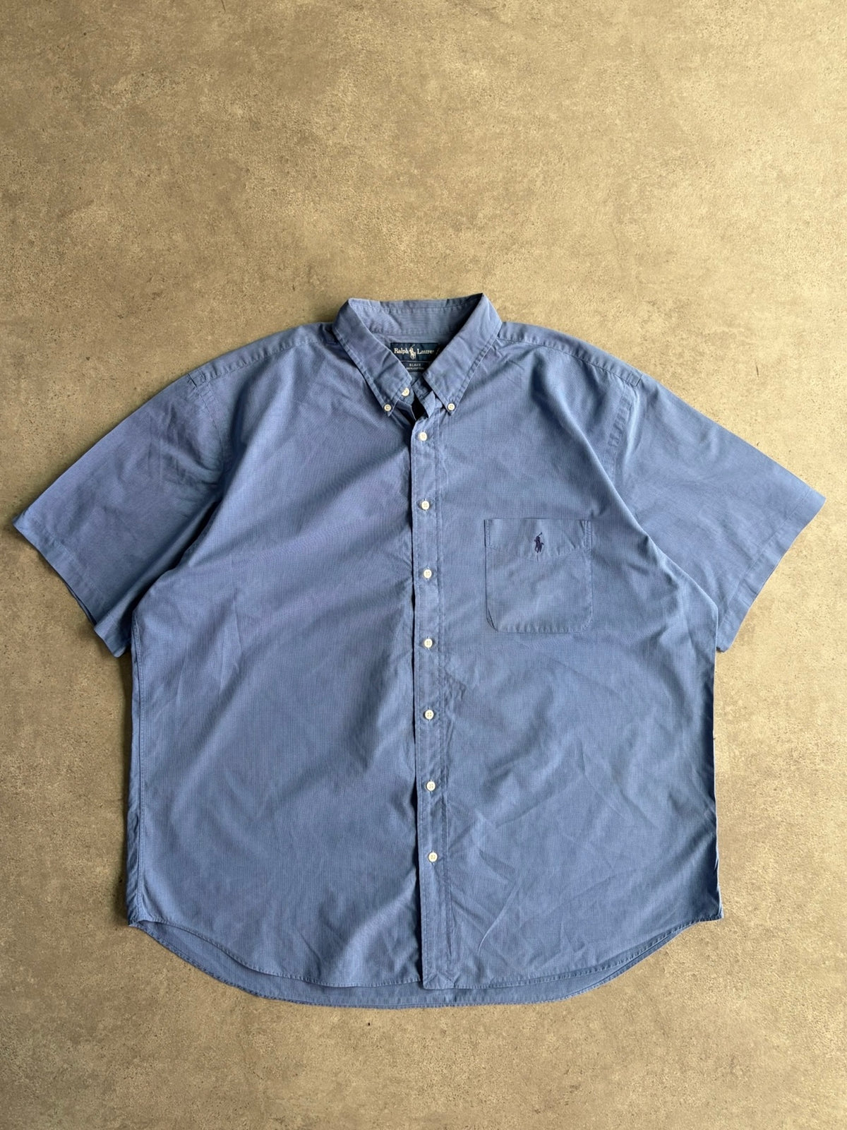 חולצת Ralph Lauren מפוספסת קצרה וינטג׳ - 5XL