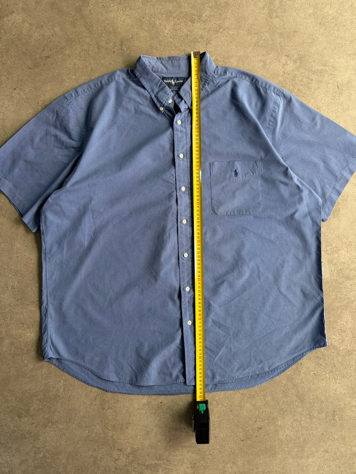 חולצת Ralph Lauren מפוספסת קצרה וינטג׳ - 5XL