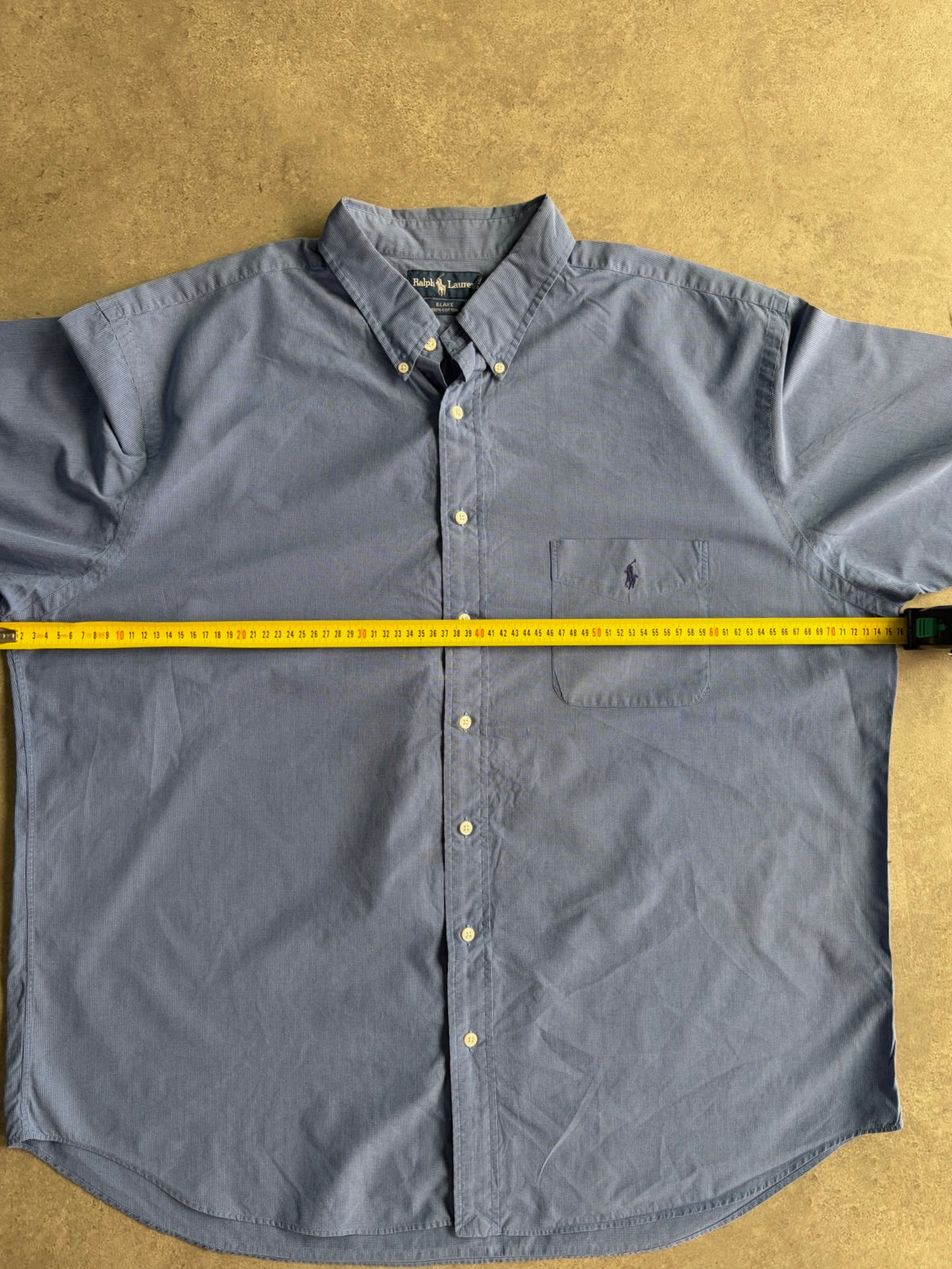 חולצת Ralph Lauren מפוספסת קצרה וינטג׳ - 5XL