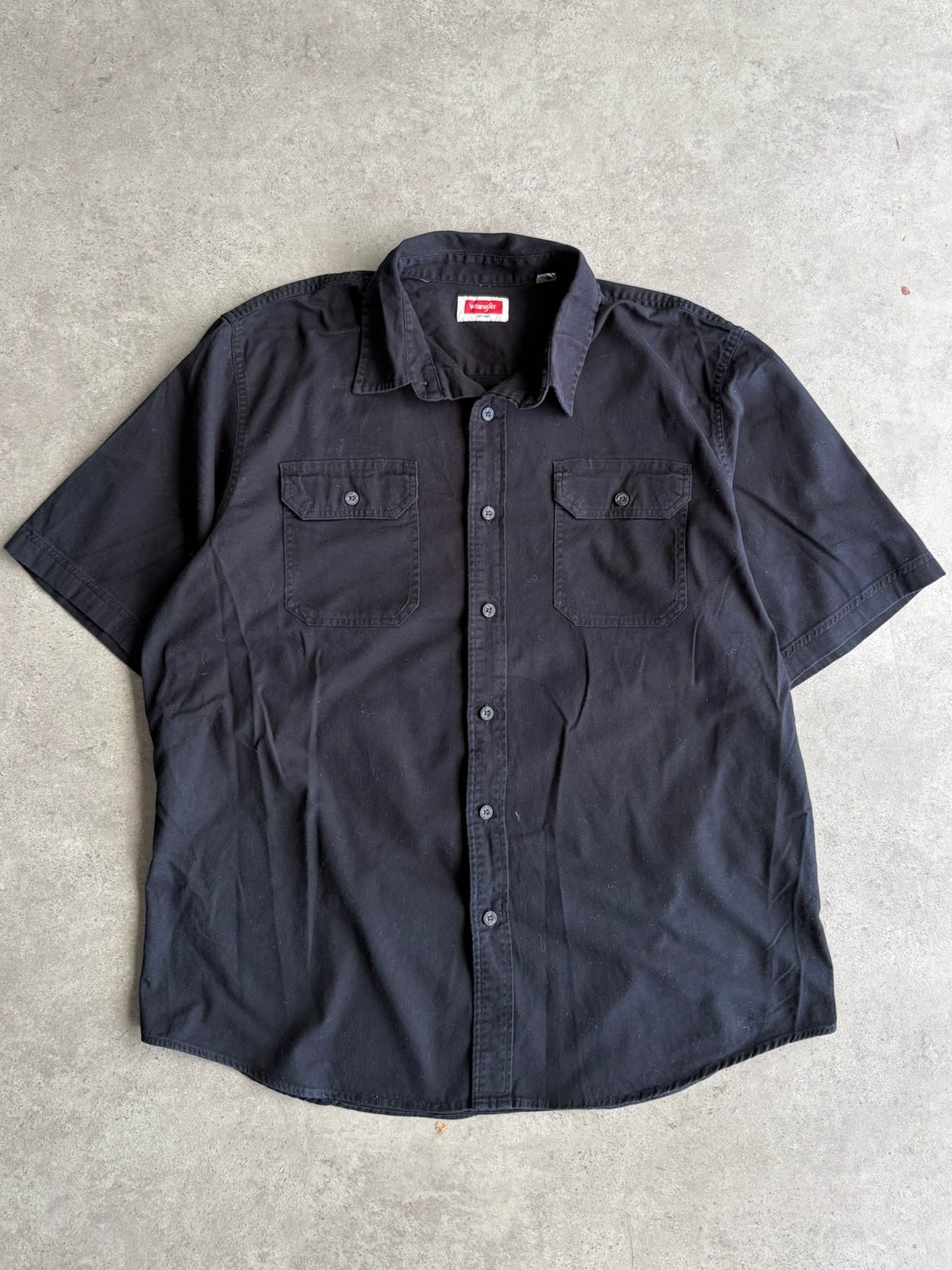 חולצת עבודה Wrangler שחורה וינטג׳ - XL
