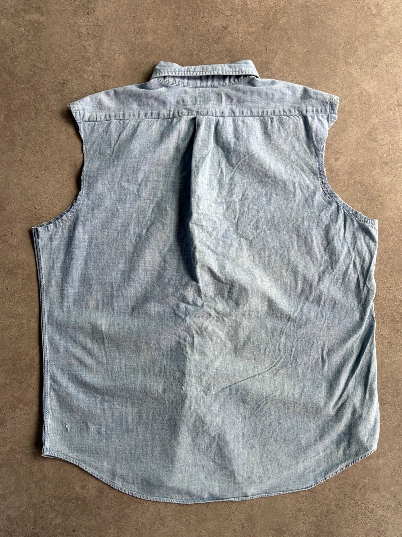 חולצת ג׳ינס ללא שרוולים Ralph Lauren וינטג׳ - XXL