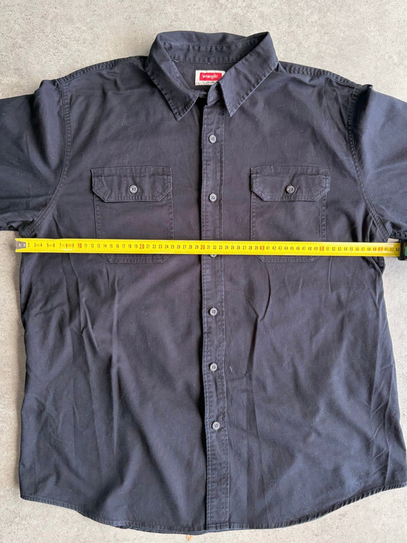 חולצת עבודה Wrangler שחורה וינטג׳ - XL