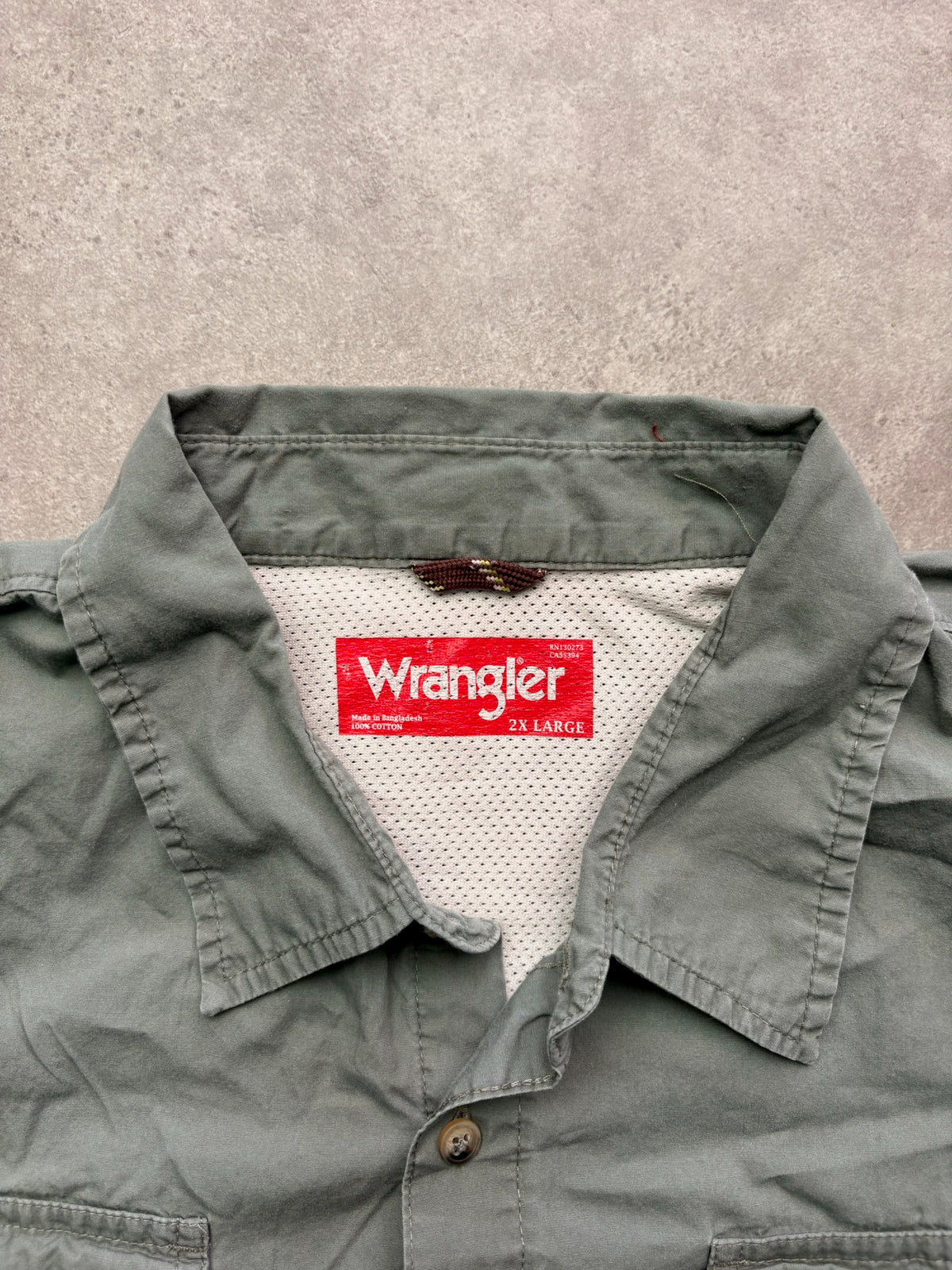 חולצה מכופתרת Wrangler וינטג׳ - 3XL – חולצה מכופתרת וינטג׳ רנגלר, תמונה 3