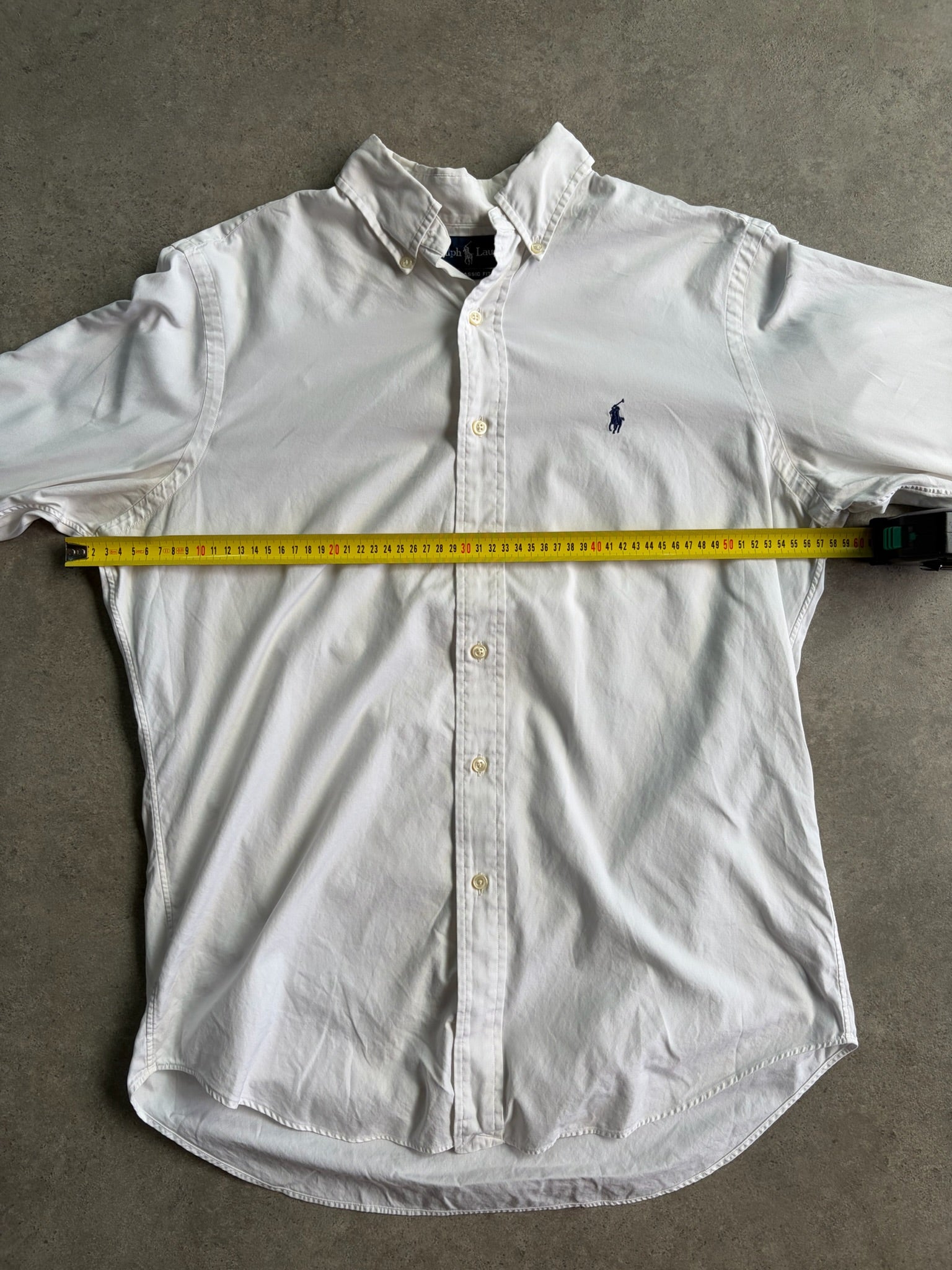 חולצת אוקספורד Ralph Lauren לבנה וינטג׳ - L