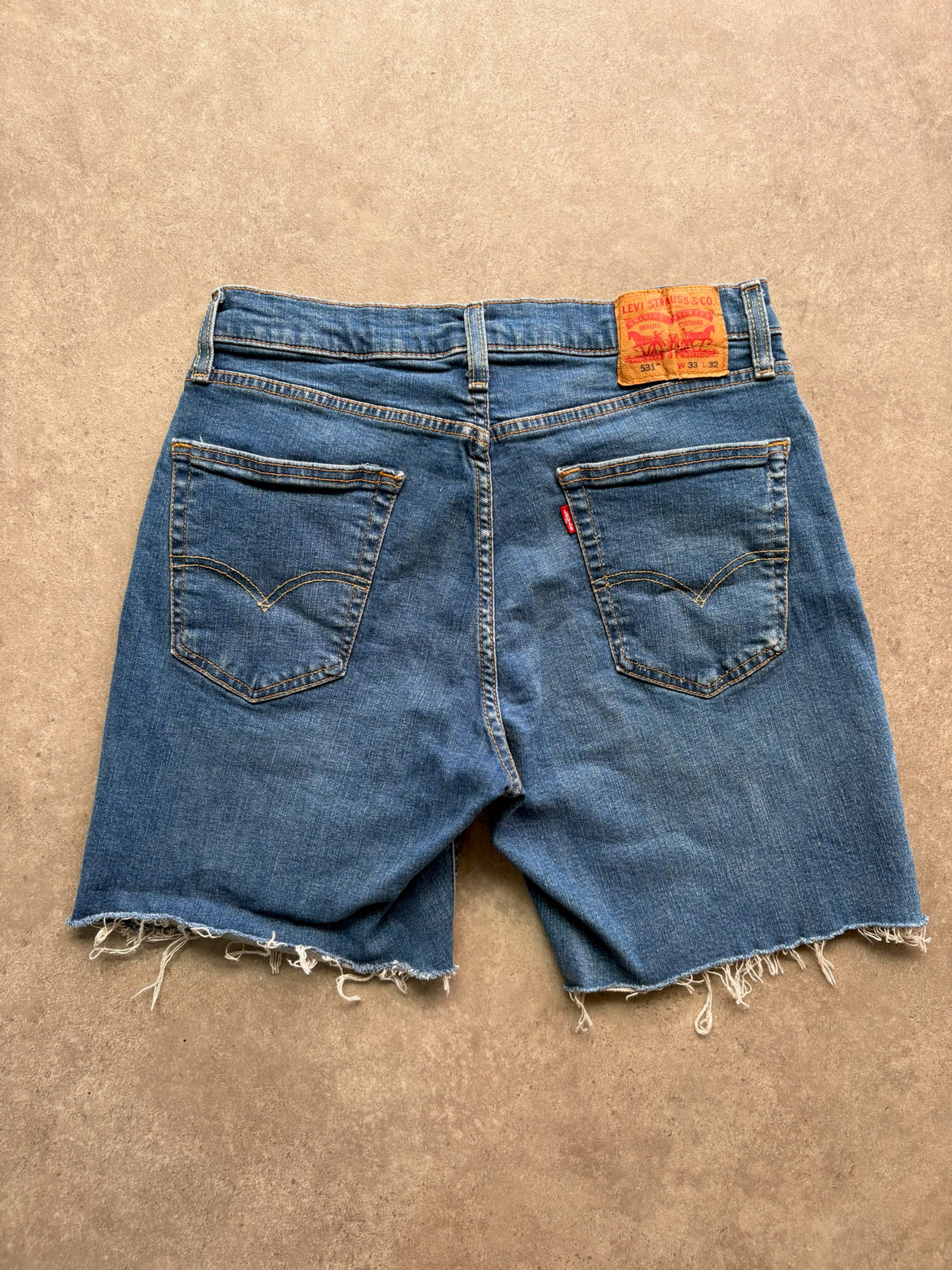 שורט ג'ינס Levi's 531 וינטג׳ - 30 – שורט ג׳ינס וינטג׳ ליוויס, תמונה 2