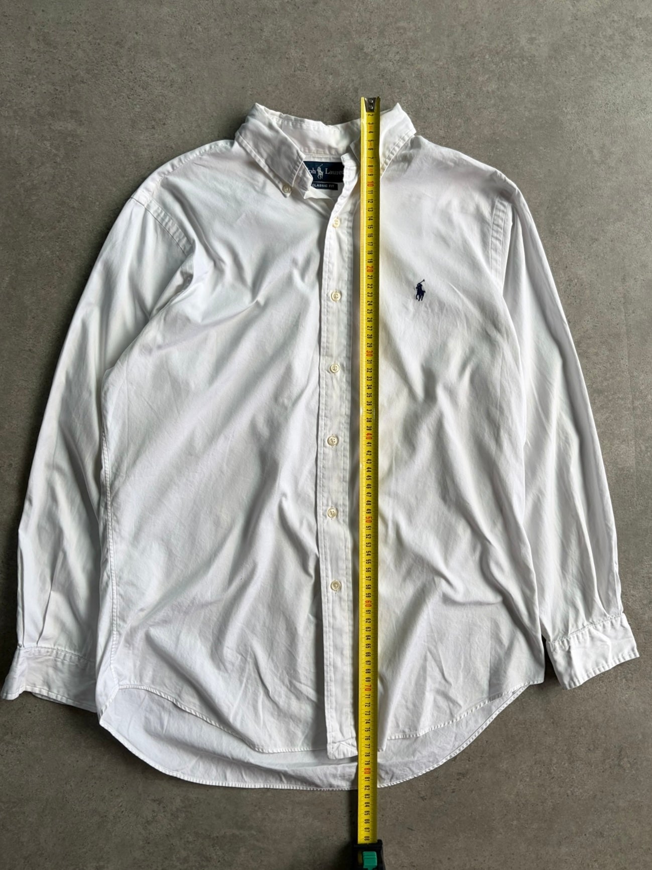 חולצת אוקספורד Ralph Lauren לבנה וינטג׳ - L