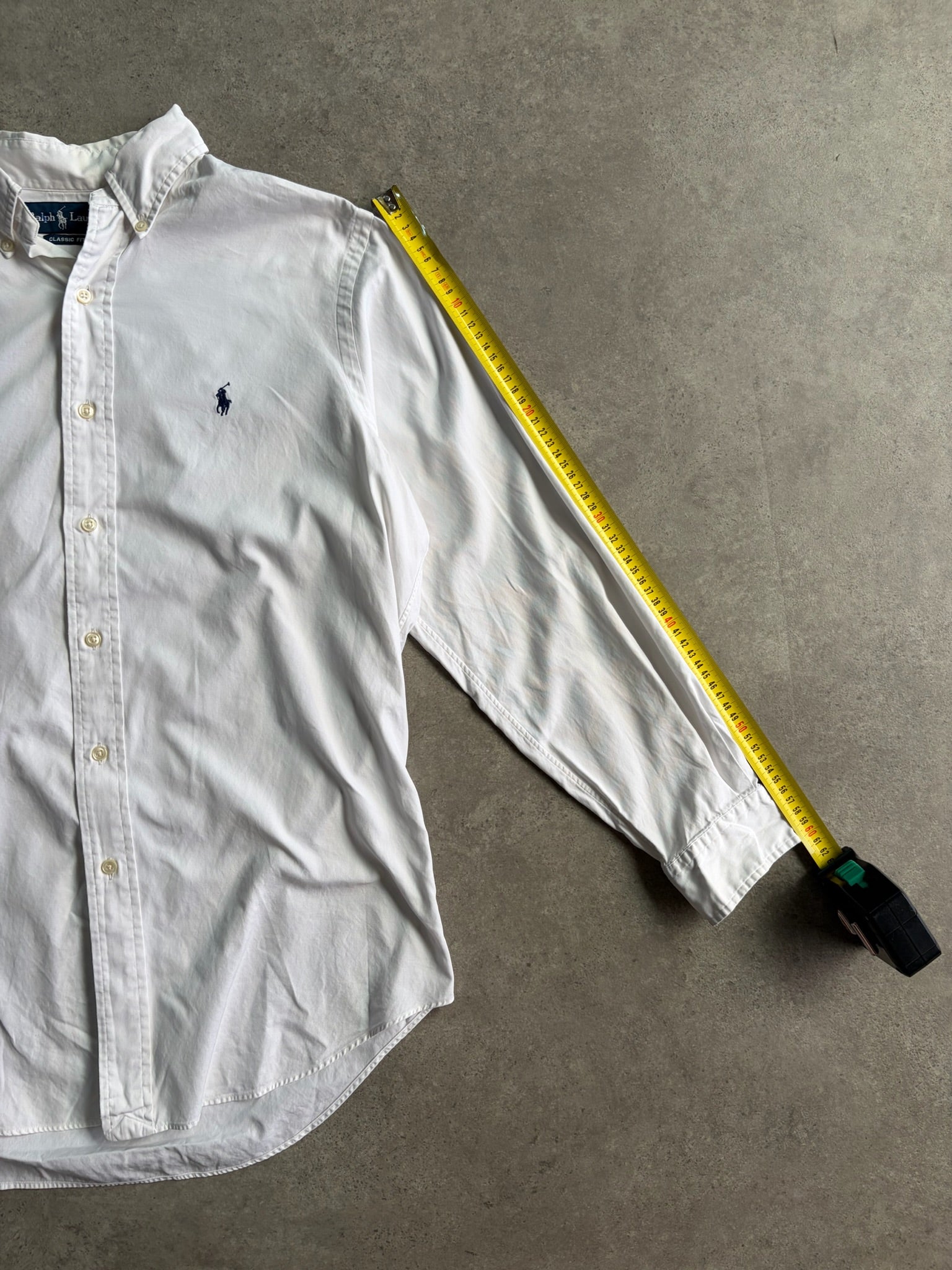 חולצת אוקספורד Ralph Lauren לבנה וינטג׳ - L