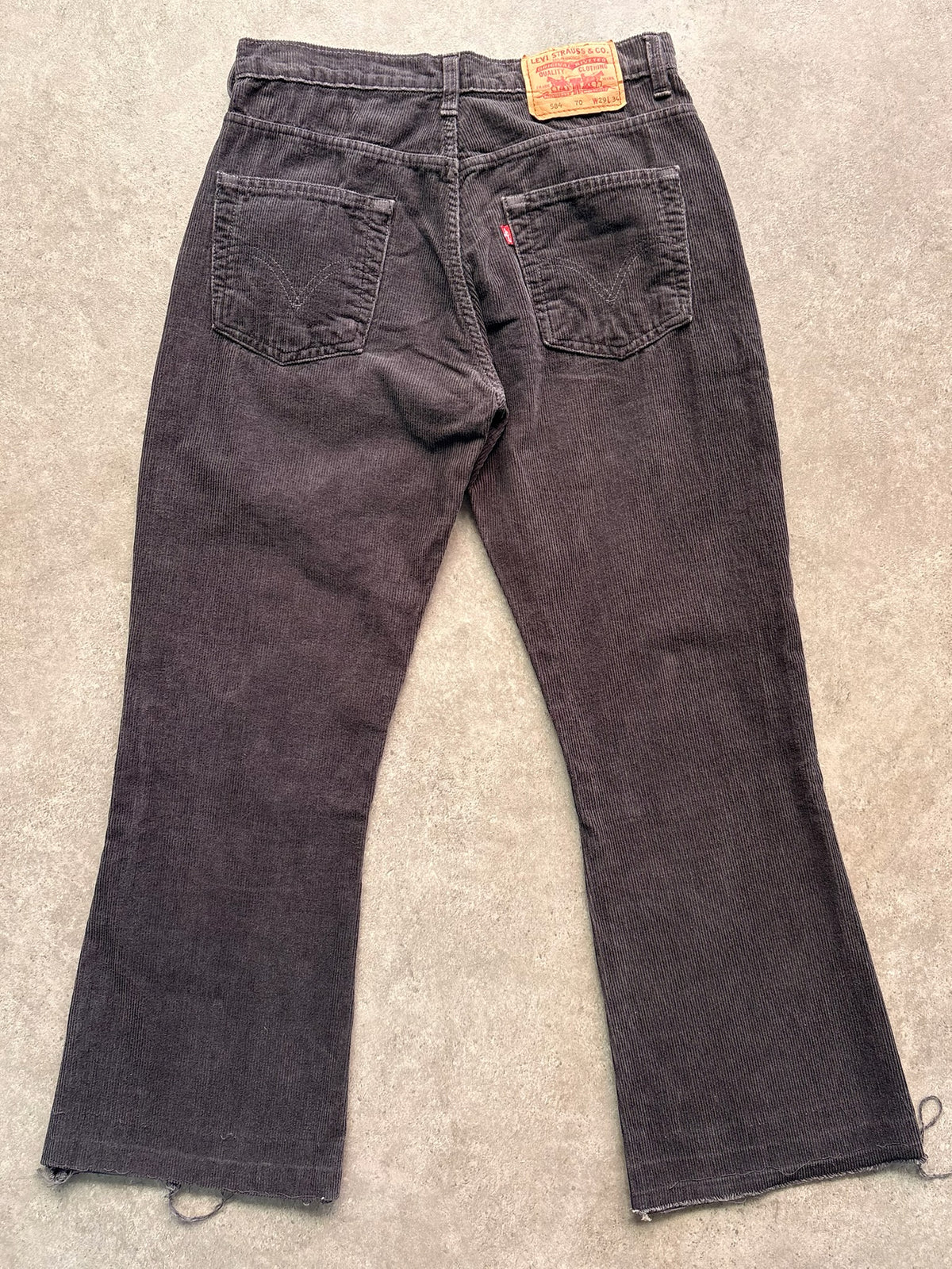 Levi's 584 מכנס קורדרוי וינטג׳ - 28 – ג׳ינס ליוויס וינטג׳, תמונה 2