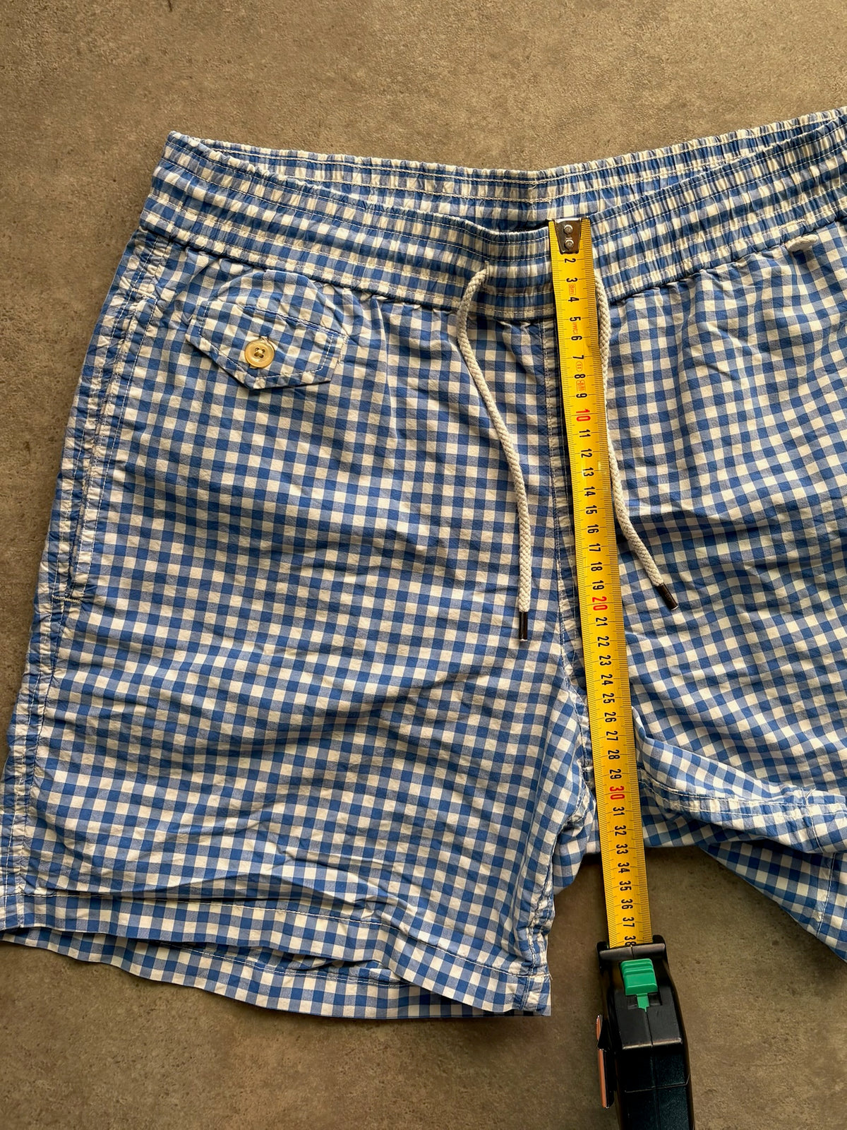 שורט ים Polo Ralph Lauren משבצות גינגהם וינטג׳ - 29