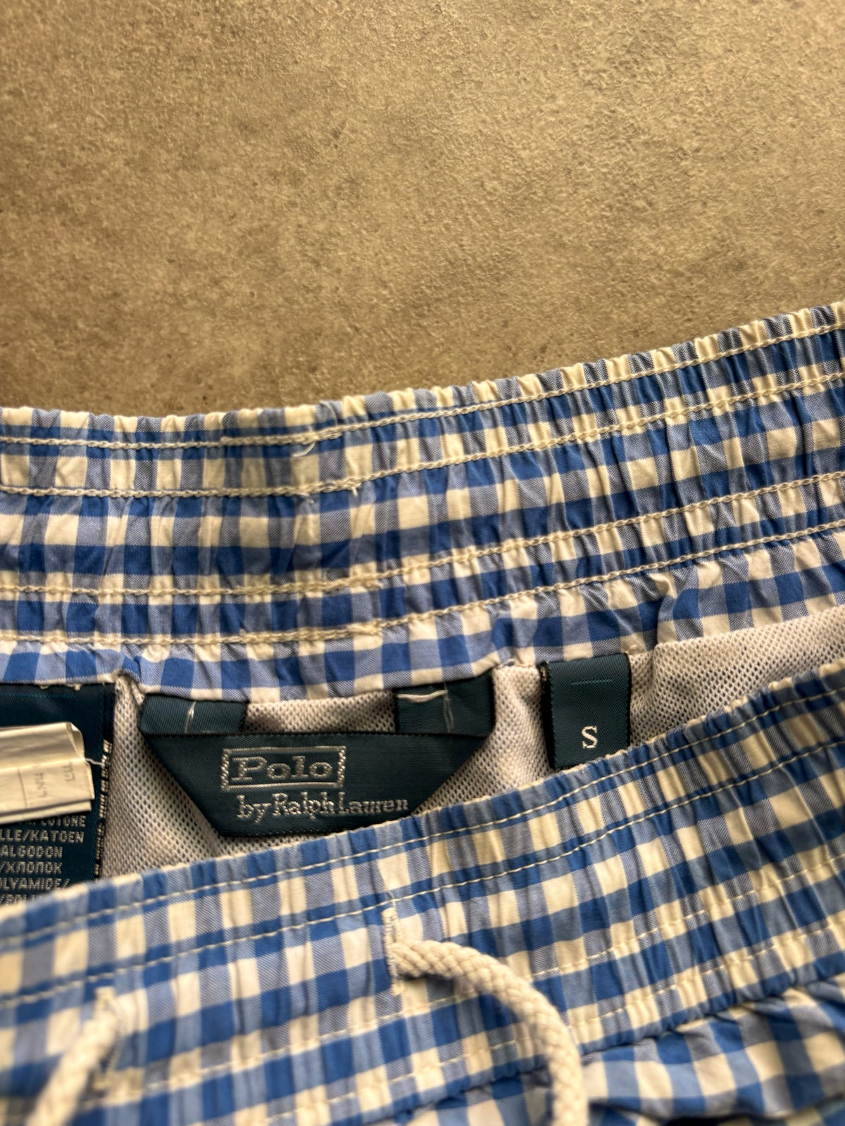 שורט ים Polo Ralph Lauren משבצות גינגהם וינטג׳ - 29