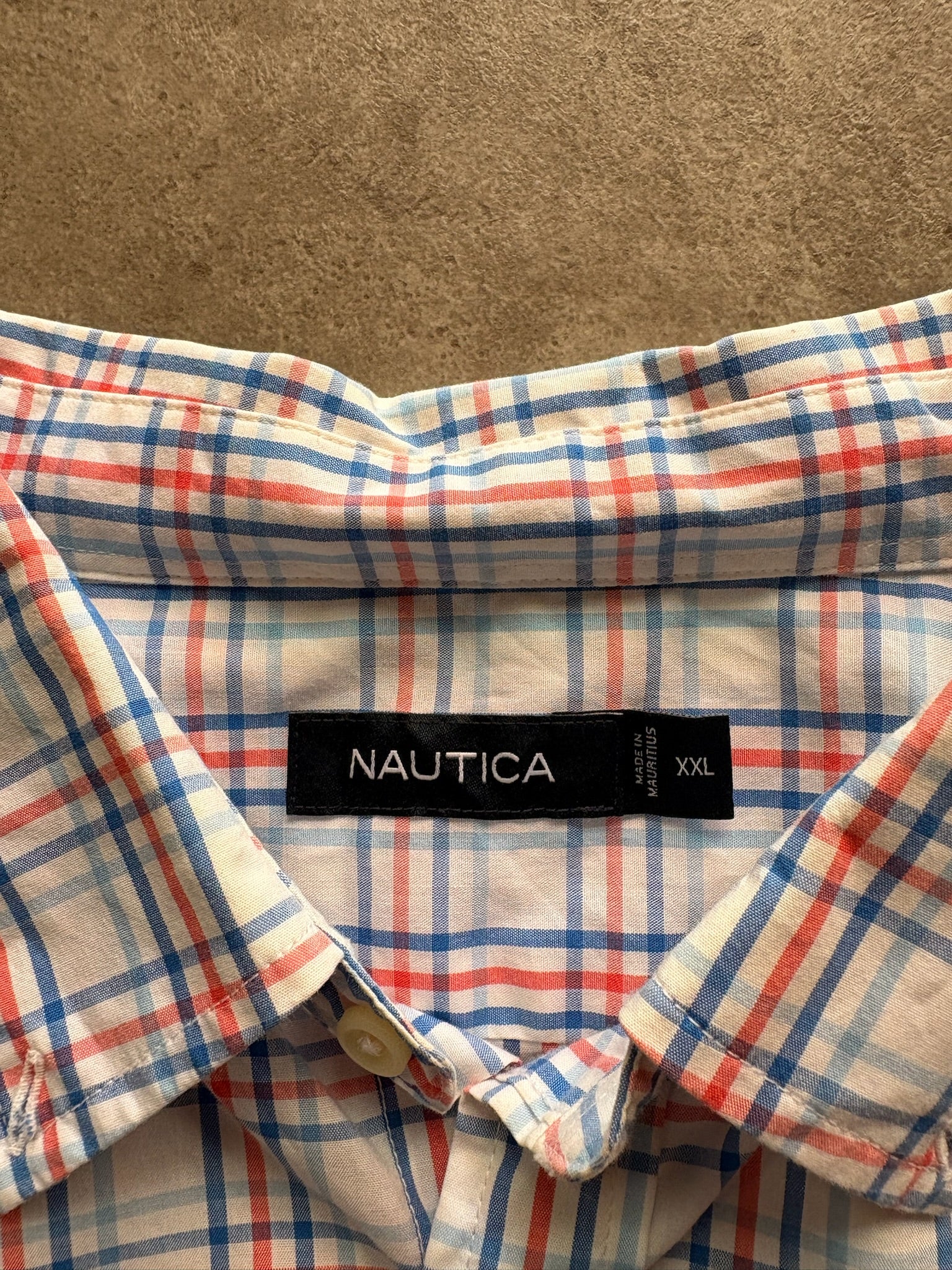 חולצת Nautica משבצות וינטג׳ - XXL
