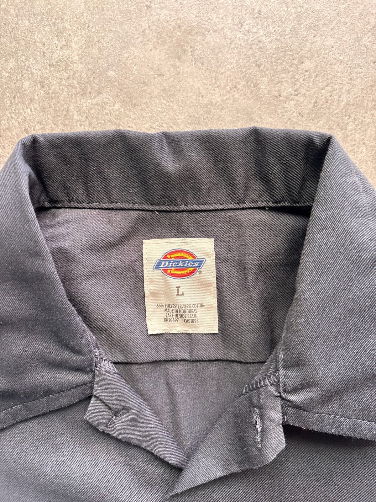 חולצת עבודה Dickies וינטג׳ - XL – חולצה מכופתרת וינטג׳ דיקיס, תמונה 3
