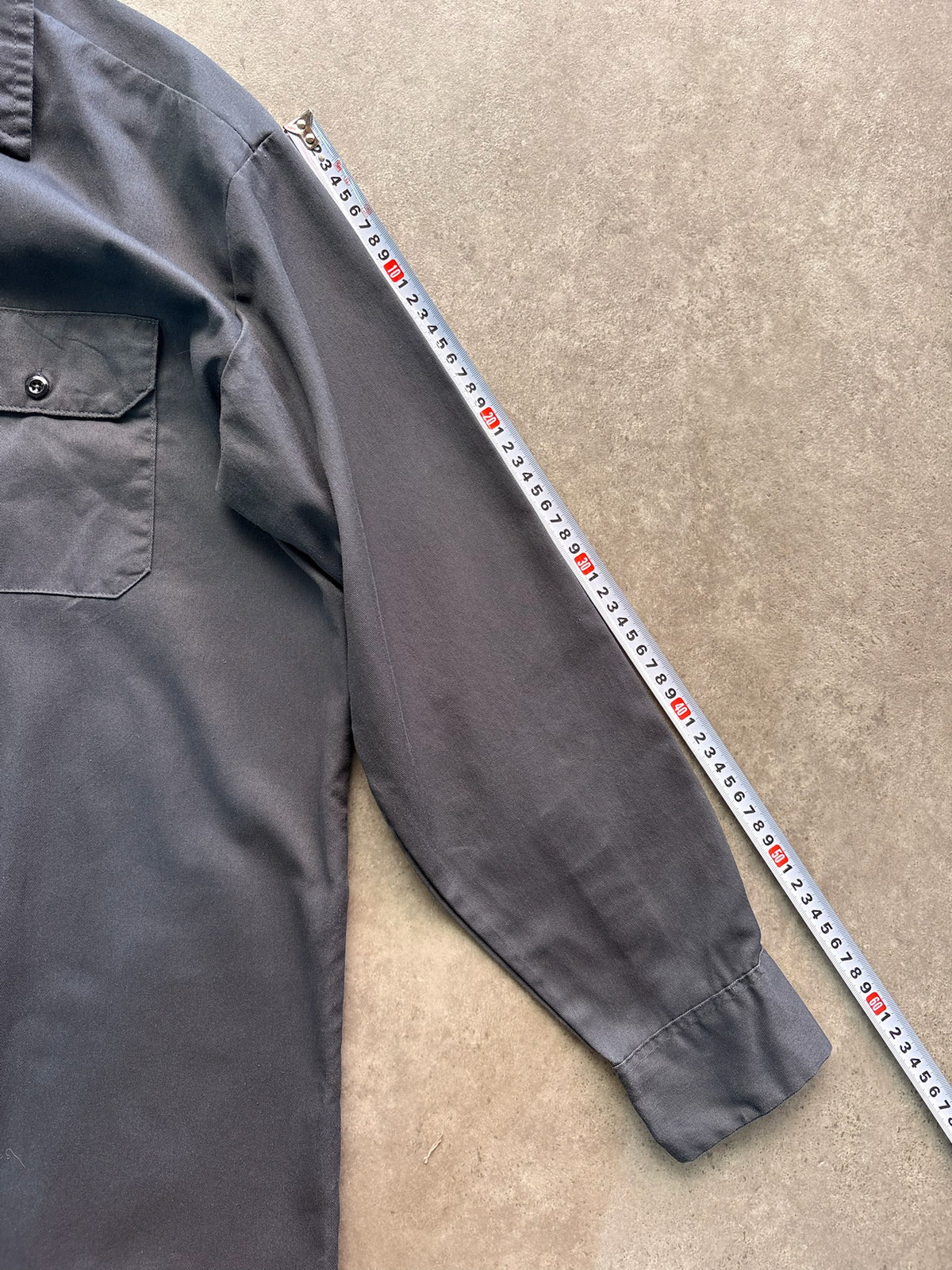 חולצת עבודה Dickies וינטג׳ - XL – חולצה מכופתרת וינטג׳ דיקיס, תמונה 5