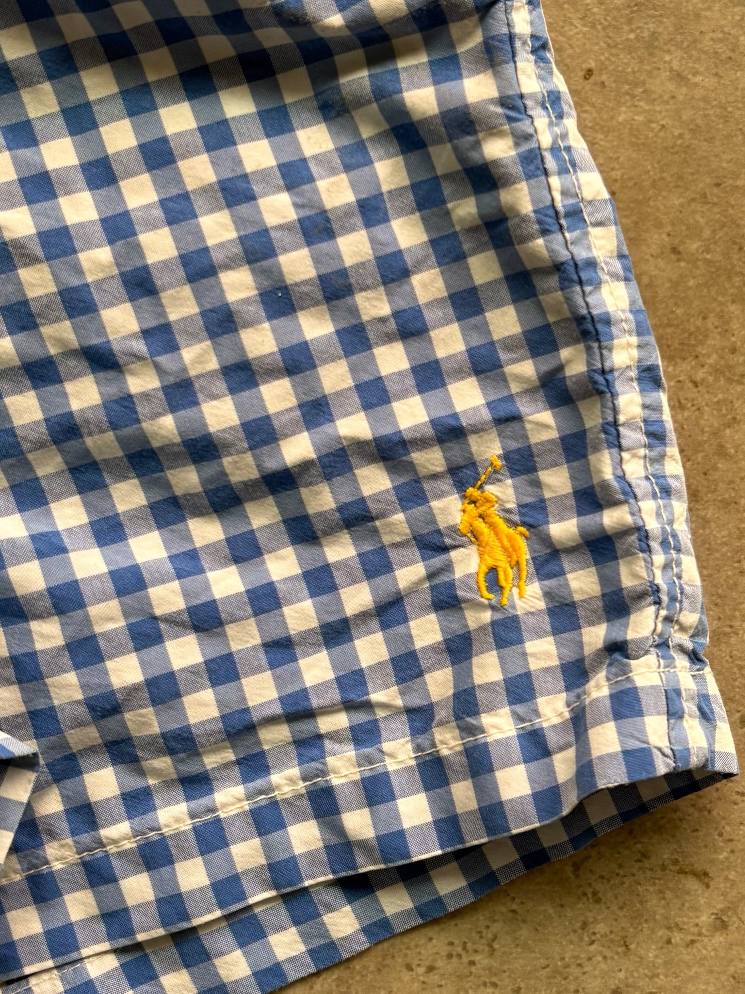 שורט ים Polo Ralph Lauren משבצות גינגהם וינטג׳ - 29