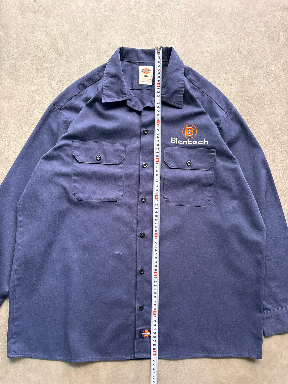 חולצת עבודה Dickies וינטג׳ - XXL – חולצה מכופתרת וינטג׳ דיקיס, תמונה 5