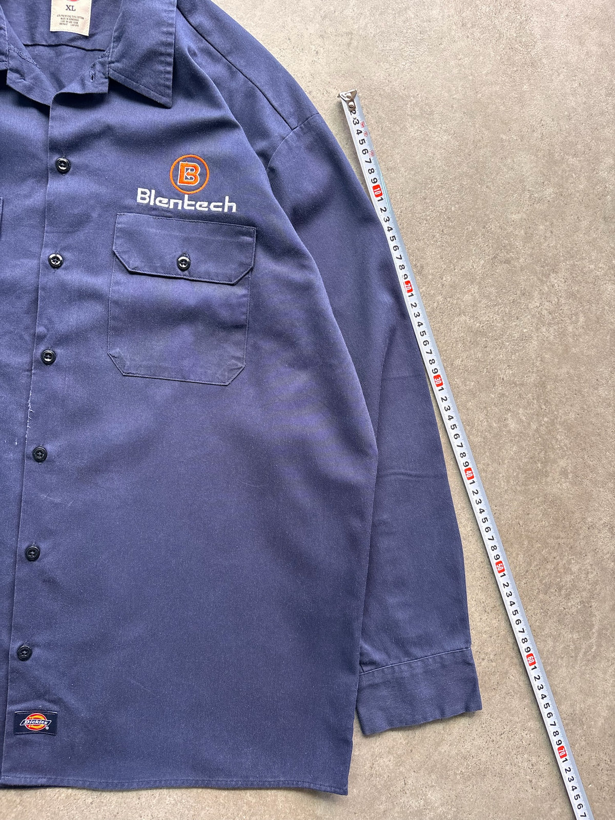 חולצת עבודה Dickies וינטג׳ - XXL – חולצה מכופתרת וינטג׳ דיקיס, תמונה 6